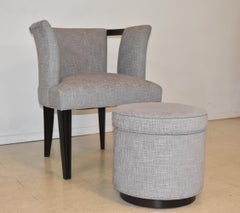 Milton Hickory Chair and Round Ottoman