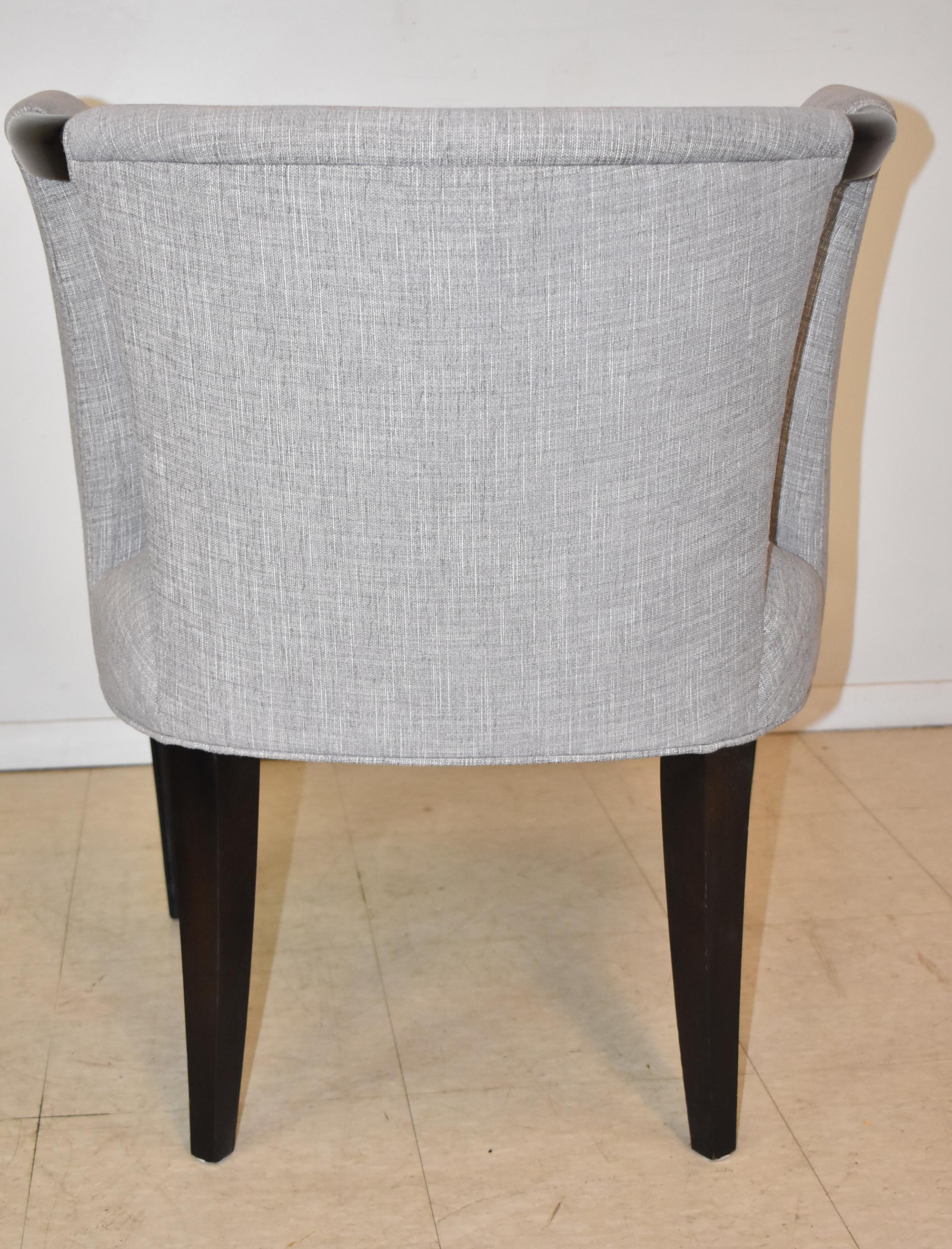 Sedia e ottomana rotonda Milton Hickory in vendita 1