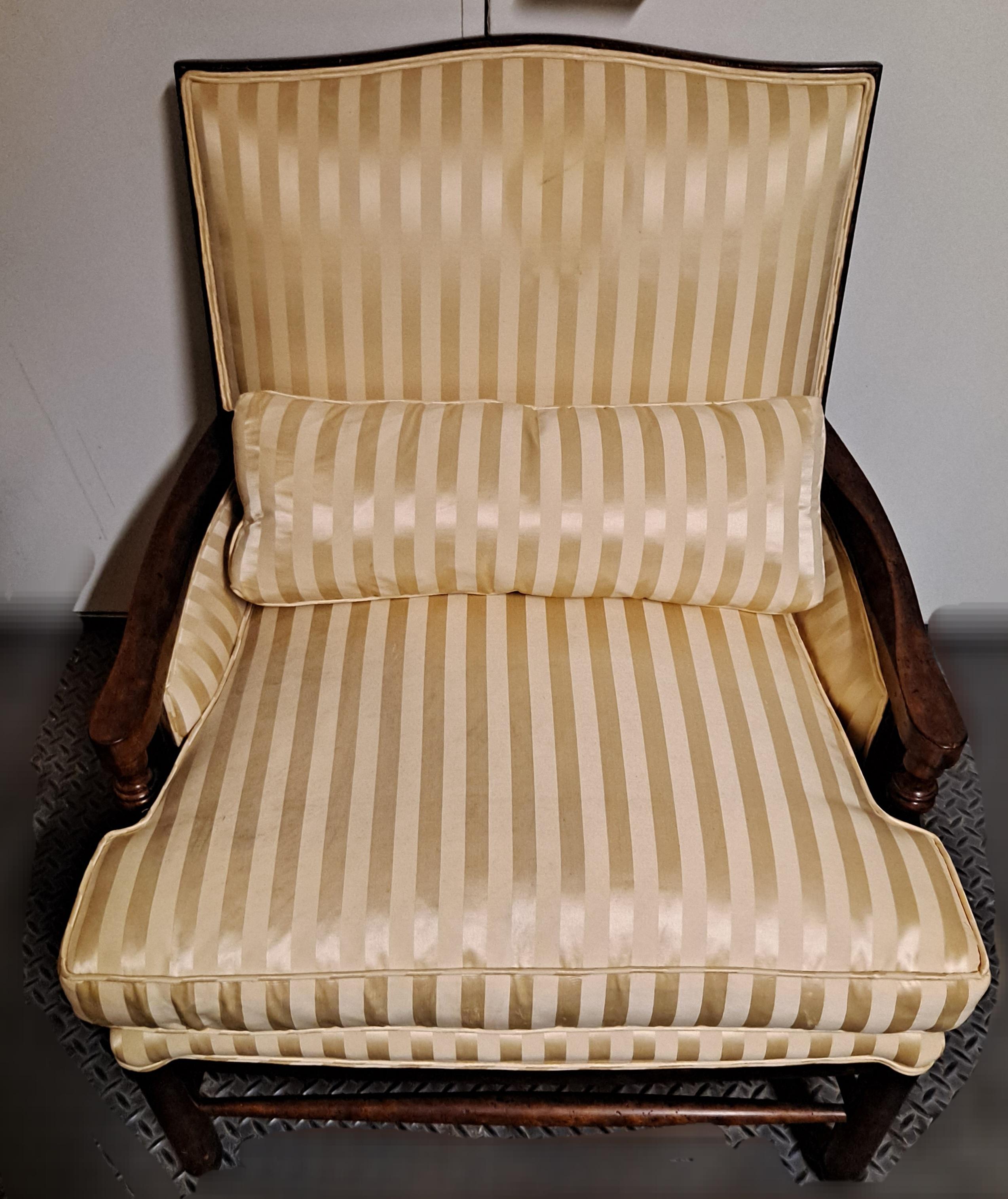 Minton-Spidell Silk Upholstered Armchair

30