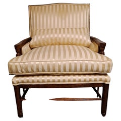 Minton-Spidell Silk Upholstered Armchair  