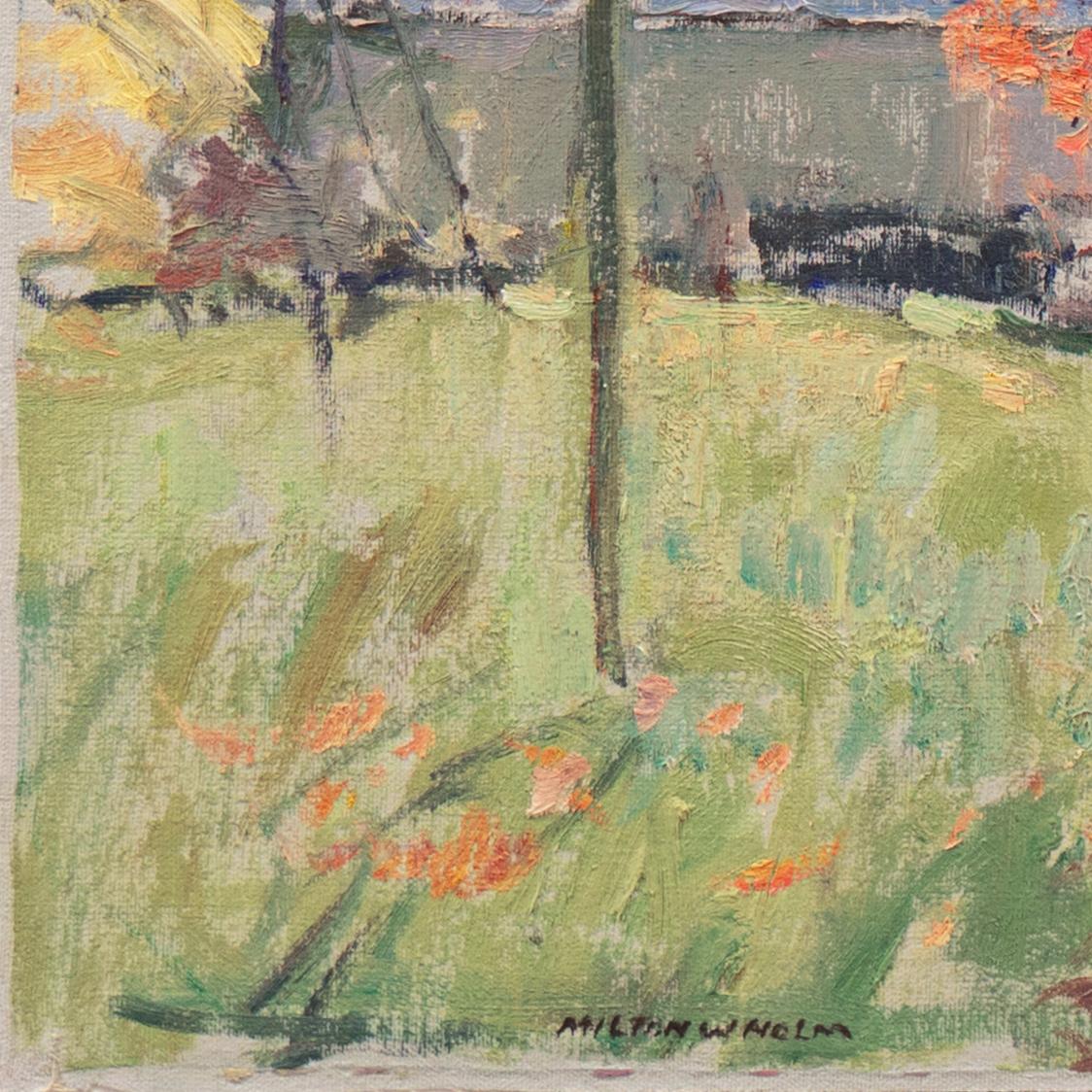 'Rochester, New York', National Academy of Design, Rockport Art Association, Oil - American Impressionist Painting by Milton W Holm