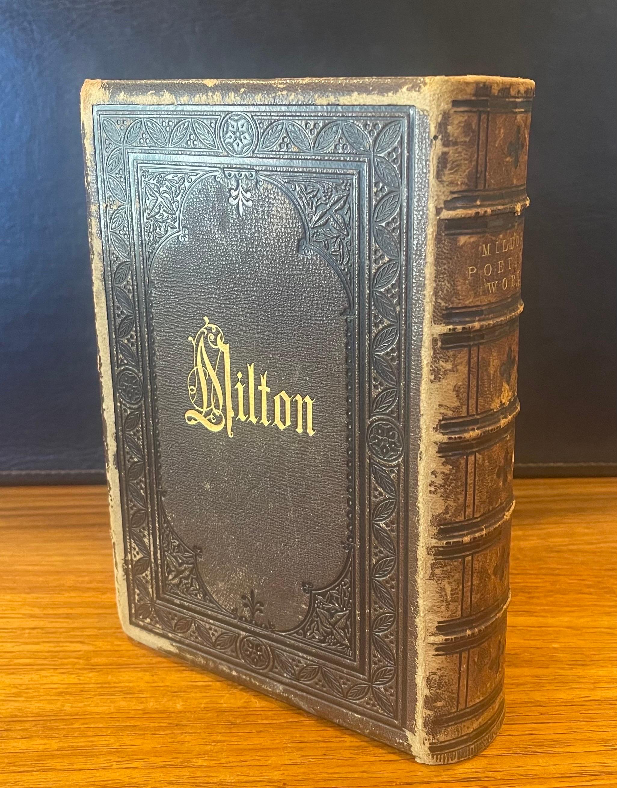 Livre « Milton's Poetical Works » (Œuvres poétiques de John Milton) Illustré en vente 11