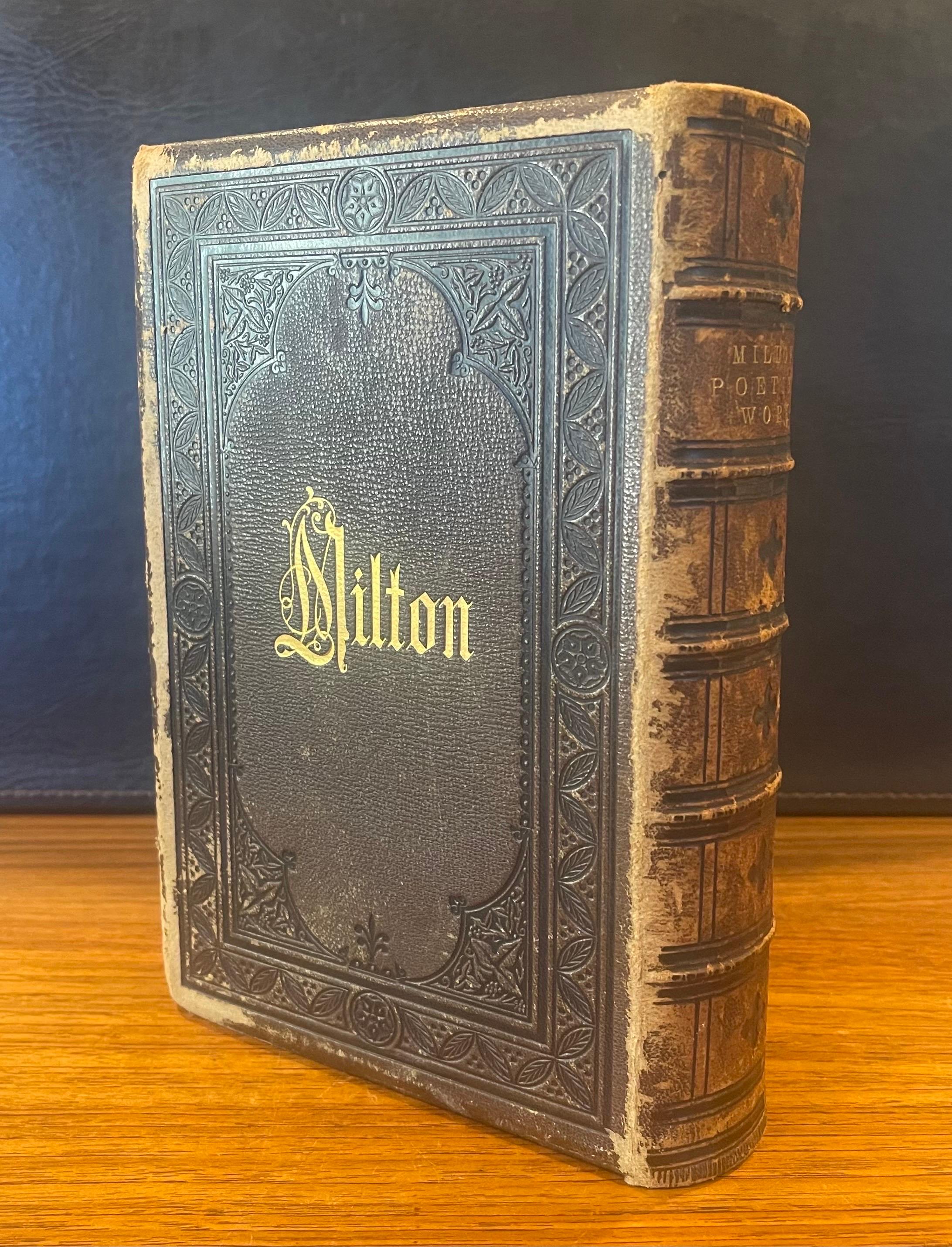 Américain Livre « Milton's Poetical Works » (Œuvres poétiques de John Milton) Illustré en vente