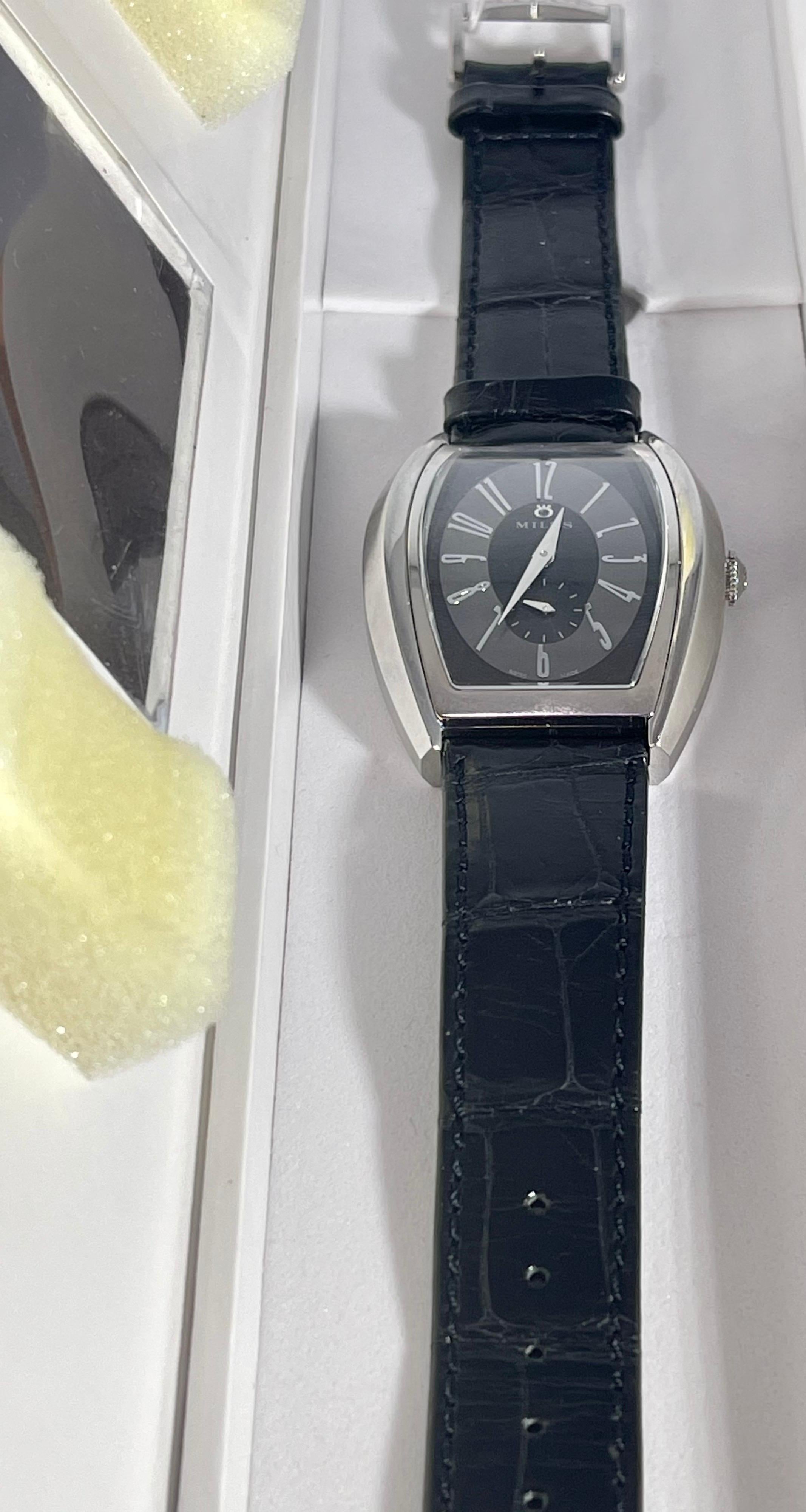 Milus Agenios Manual Wind, AGES01, Brand New in Box In Excellent Condition In New York, NY