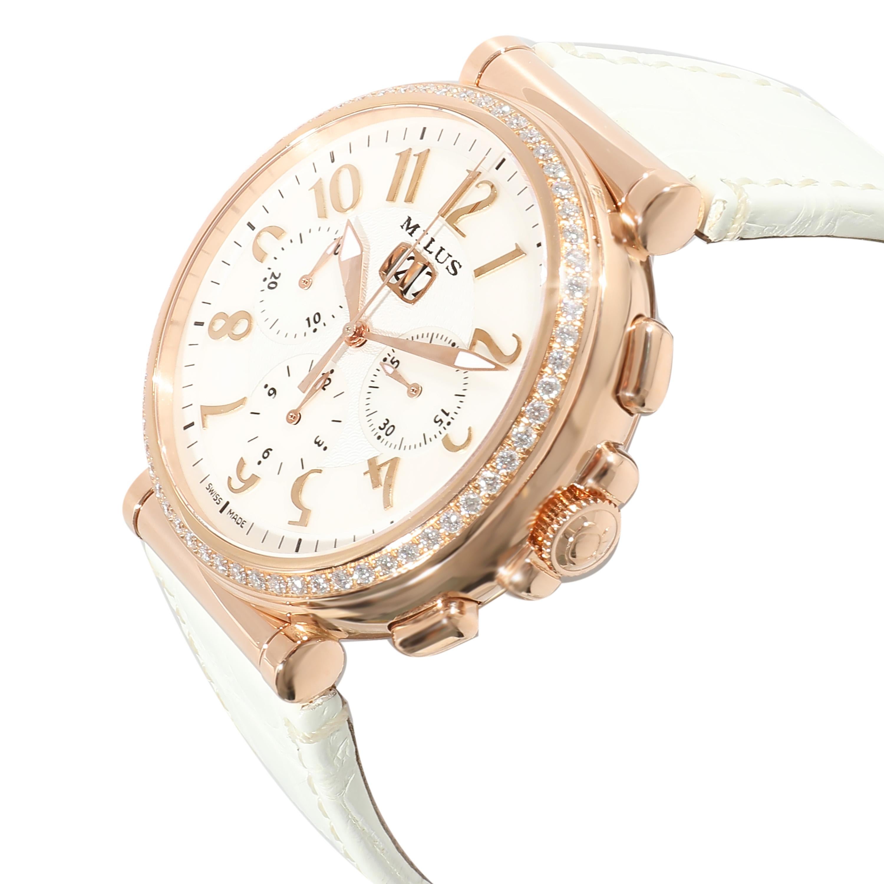 Milus Zetios Chrono ZETC-ZP01 Men's Watch in 18kt Rose Gold In Excellent Condition In New York, NY