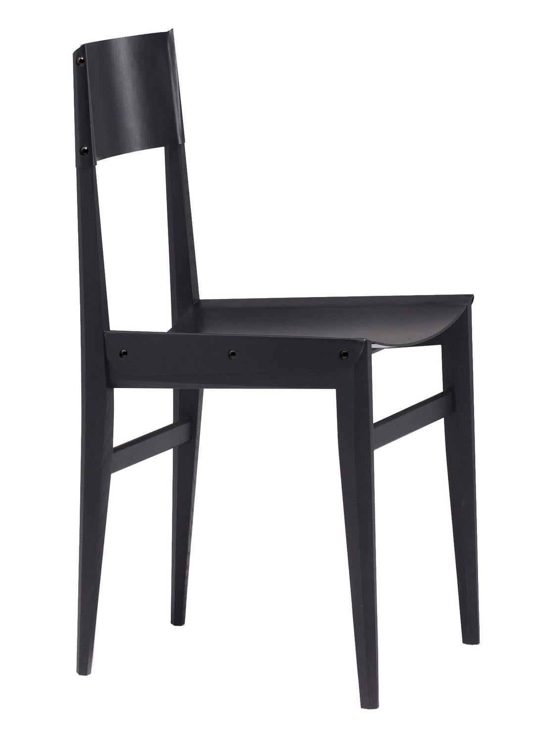 Milvia Leather Dining Chair In New Condition For Sale In Milan, IT