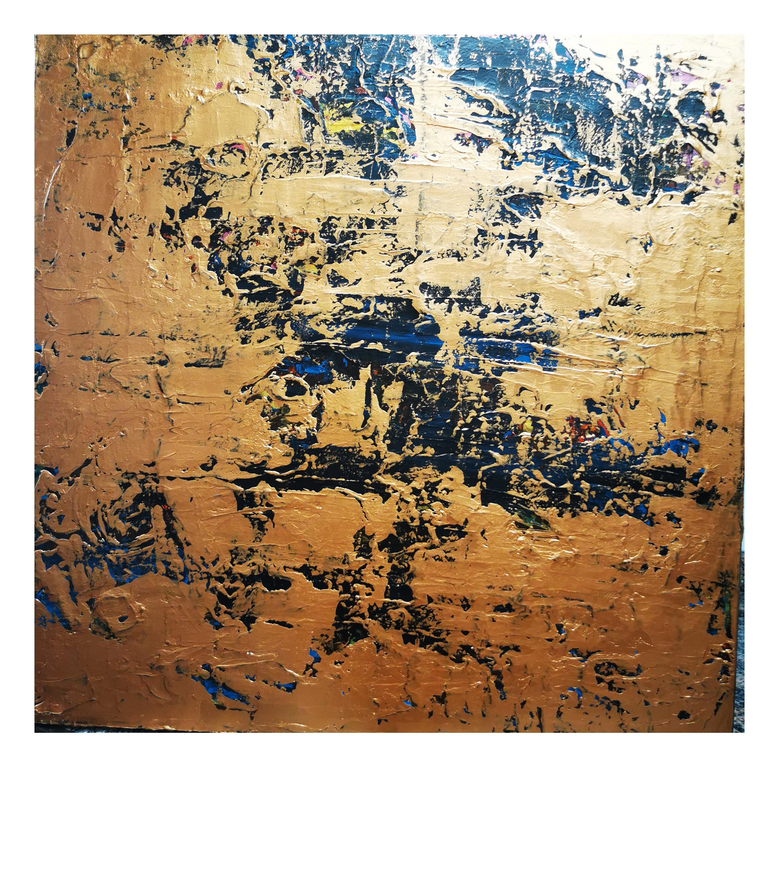 "Profundidades". Abstract, Impasto, , gestural, geometric abstraction
