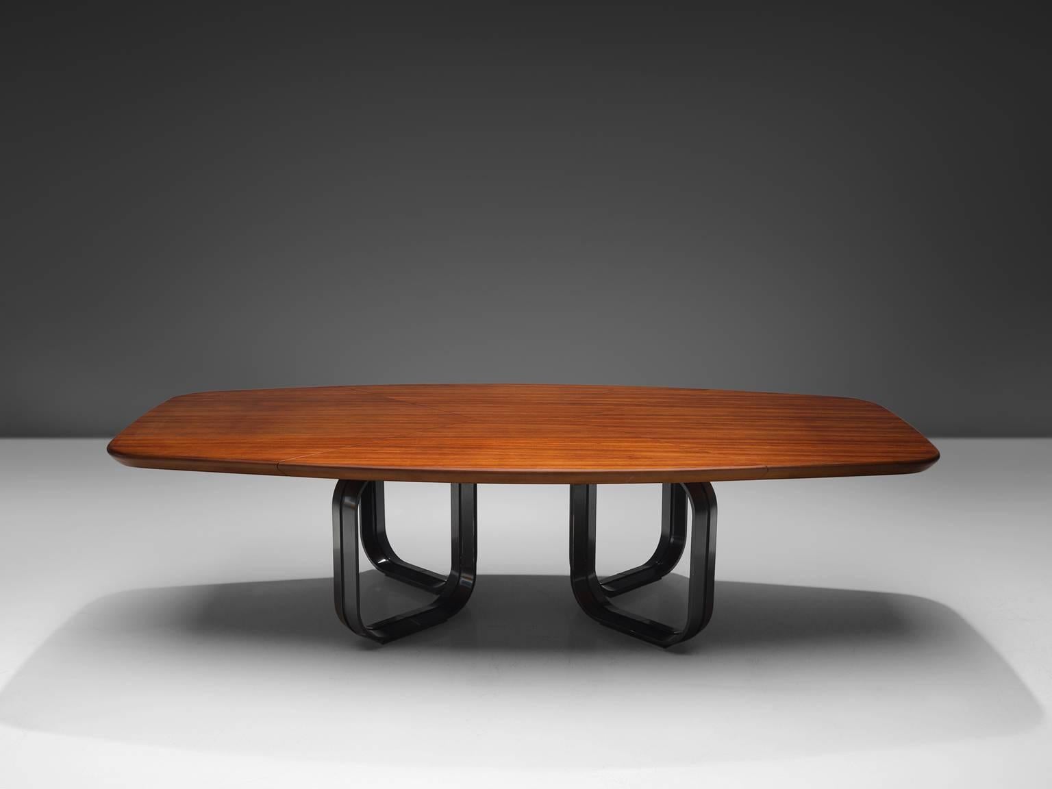 Mid-Century Modern MIM Roma Large Rosewood Dining Table