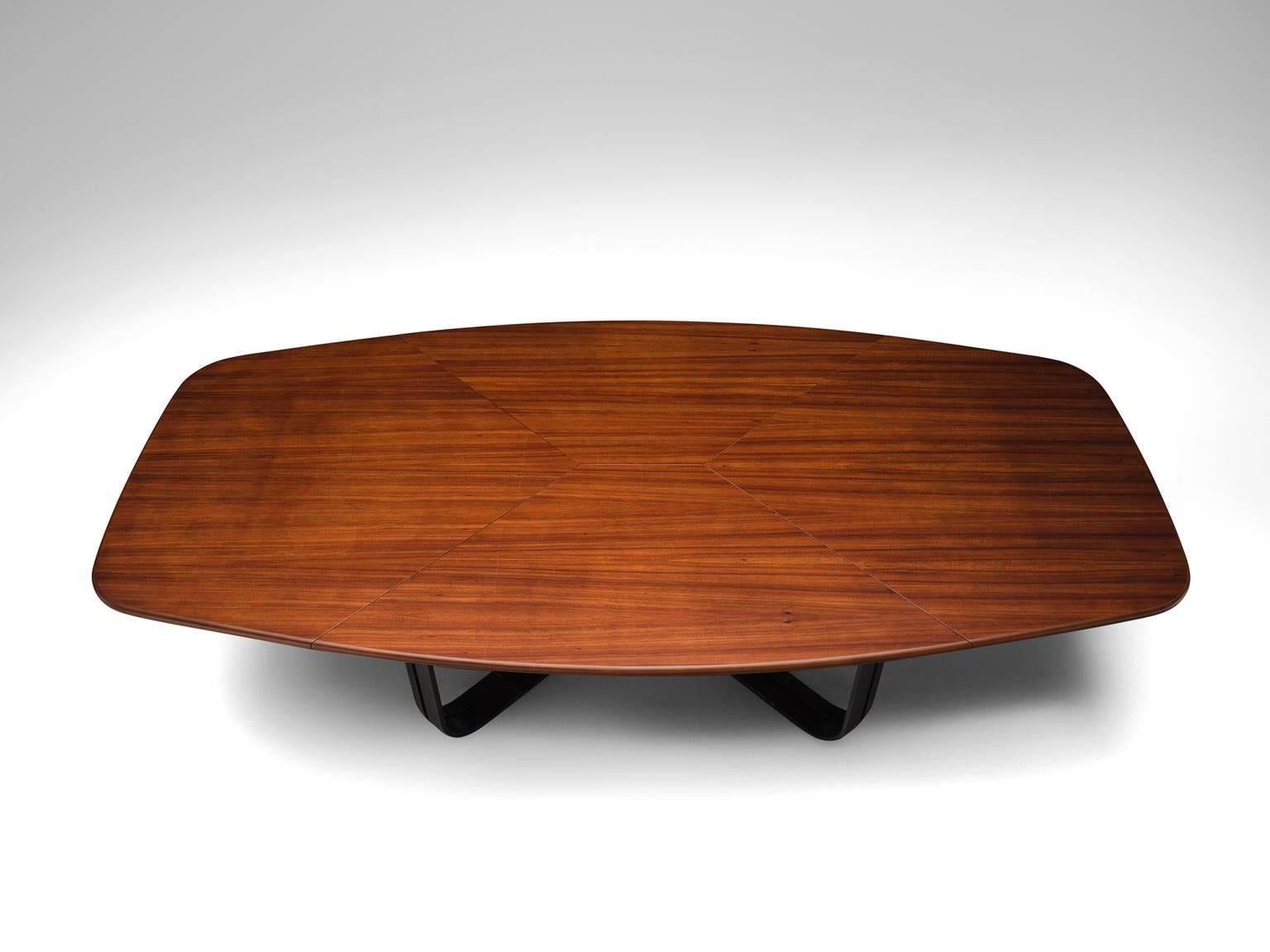 Metal MIM Roma Large Rosewood Dining Table