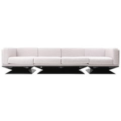 MIM Roma Sectional Sofa in Bouclé Wool by Luigi Pellegrin