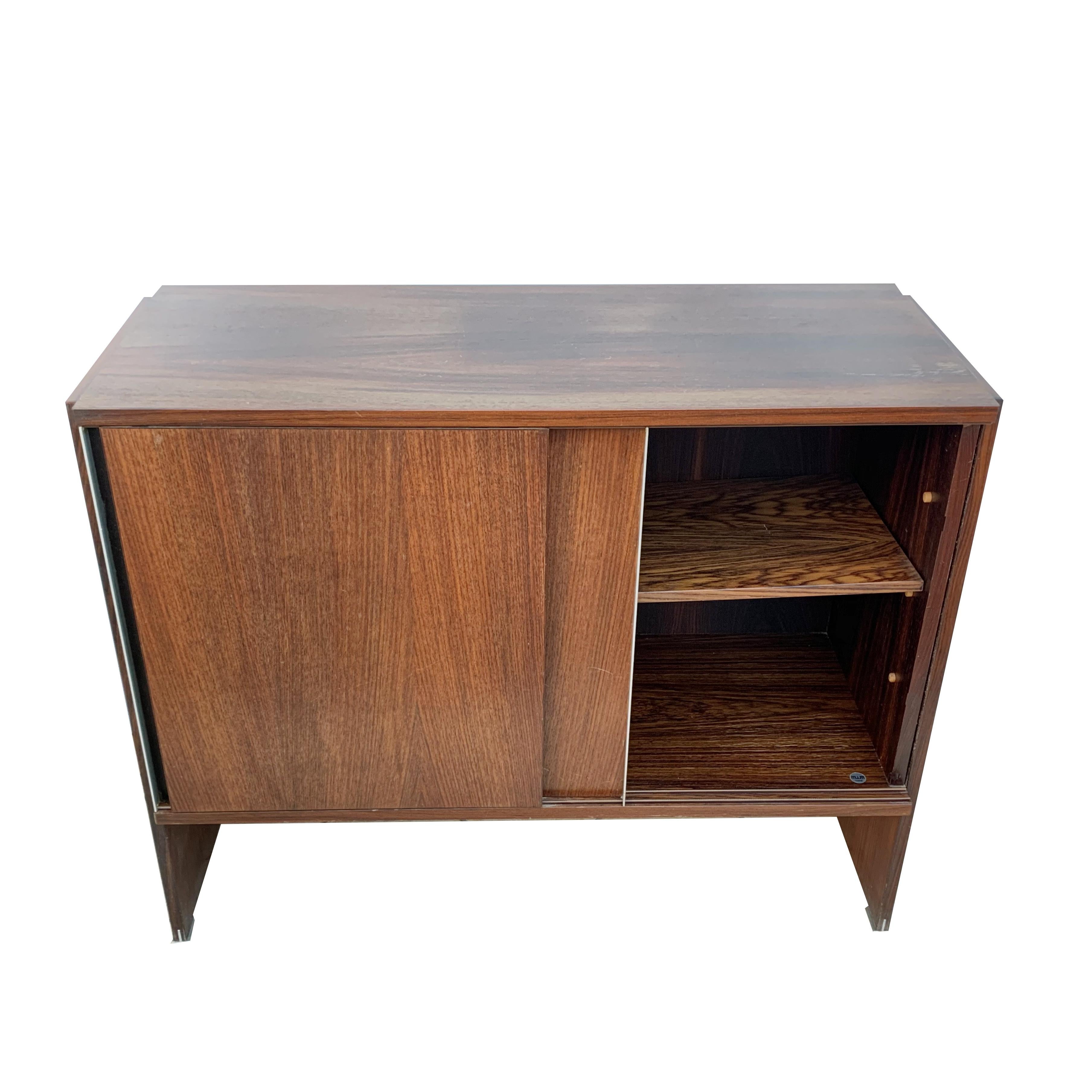 MIM Roma, Sideboard with Sliding Door, Italy, 1960s For Sale 7