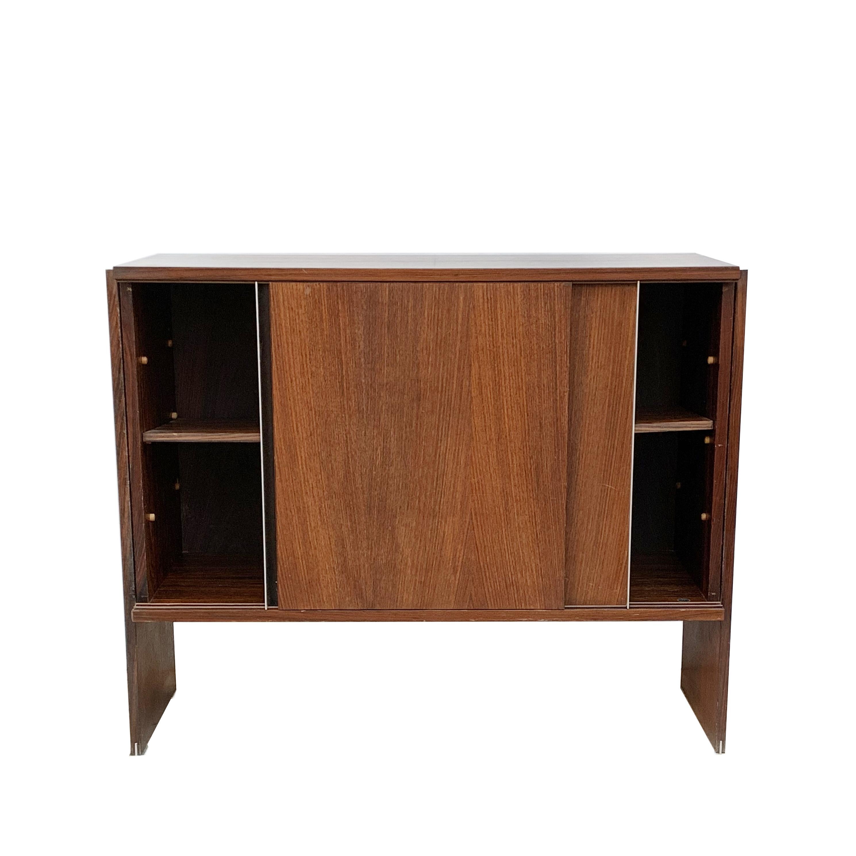 MIM Roma, Sideboard with Sliding Door, Italy, 1960s For Sale 9