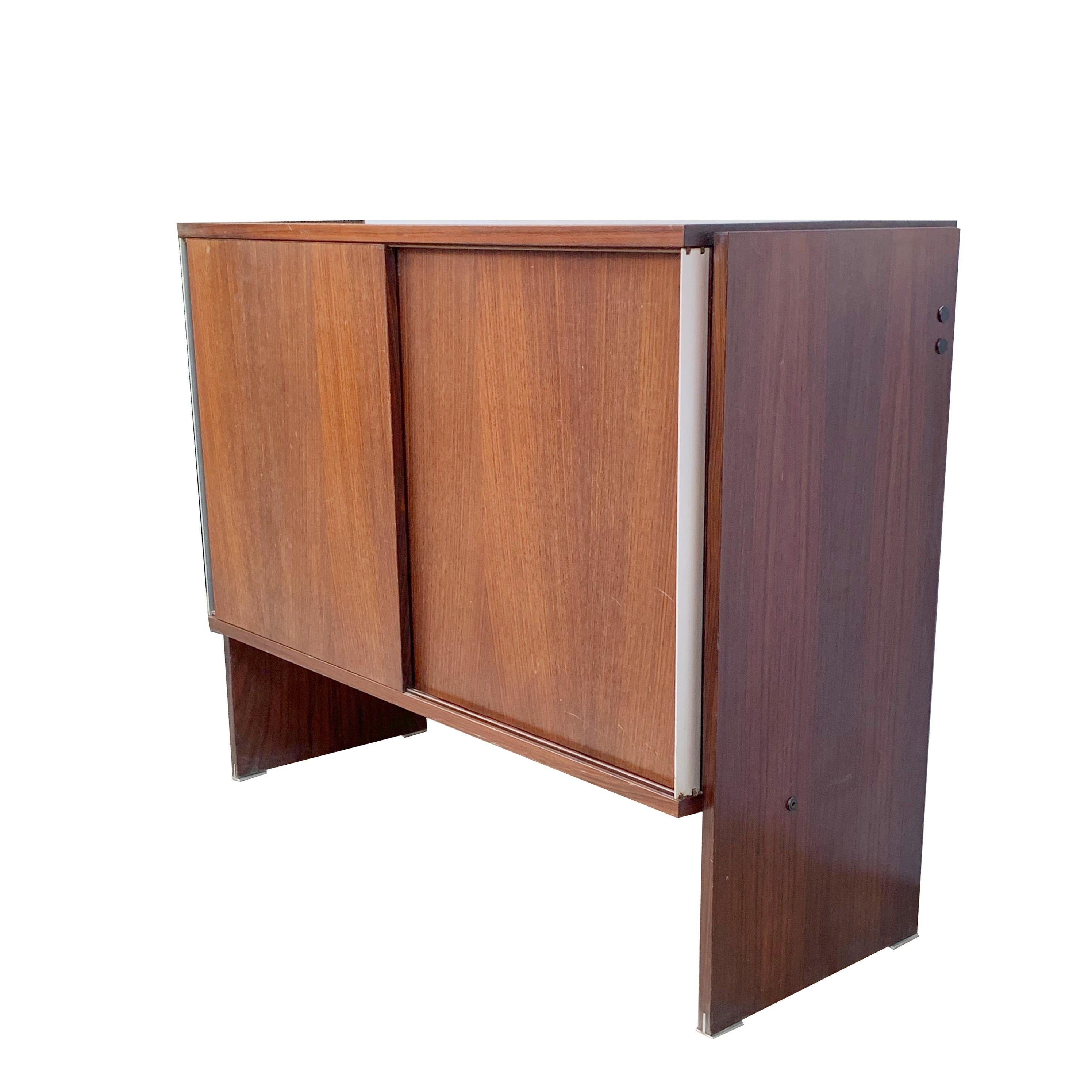 MIM Roma, Sideboard with Sliding Door, Italy, 1960s For Sale 1