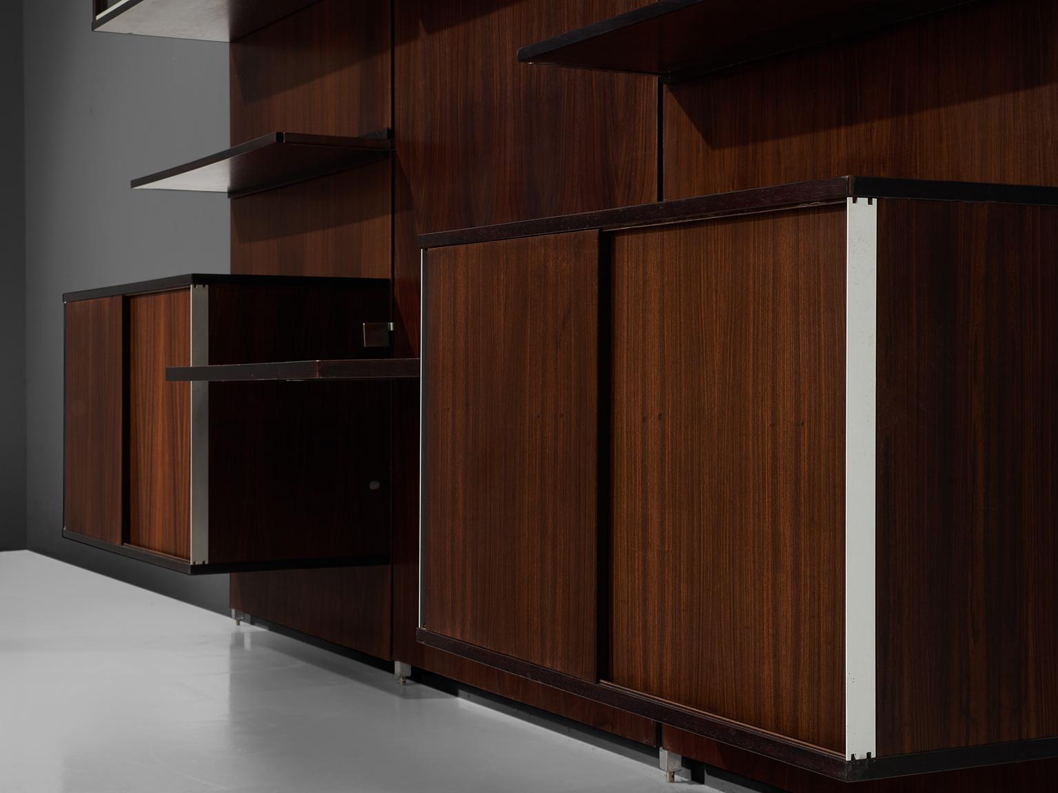 Wood MIM Roma Wall Unit in Rosewood, 1960s