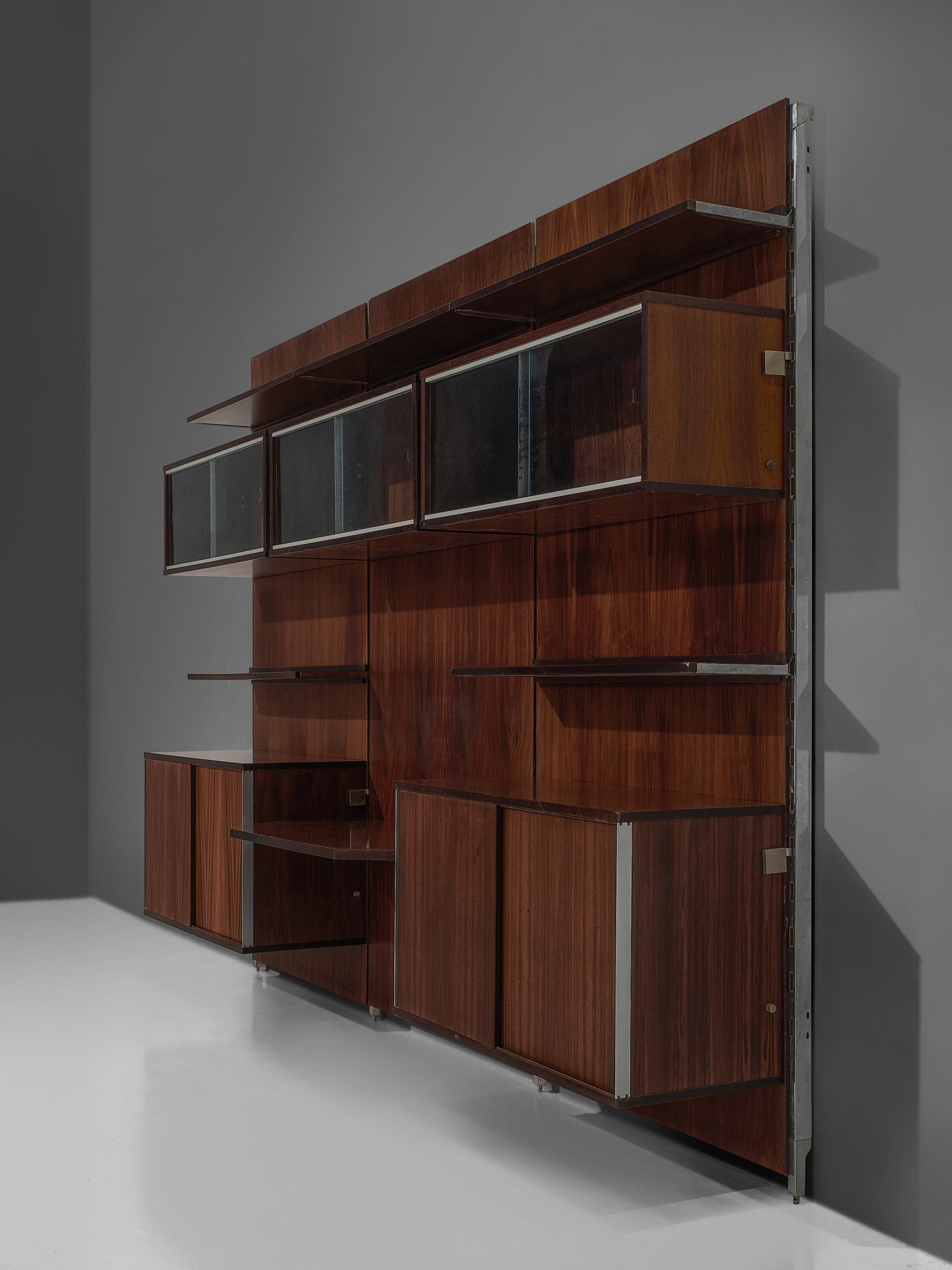 Mid-Century Modern MIM Roma Wall Unit in Rosewood