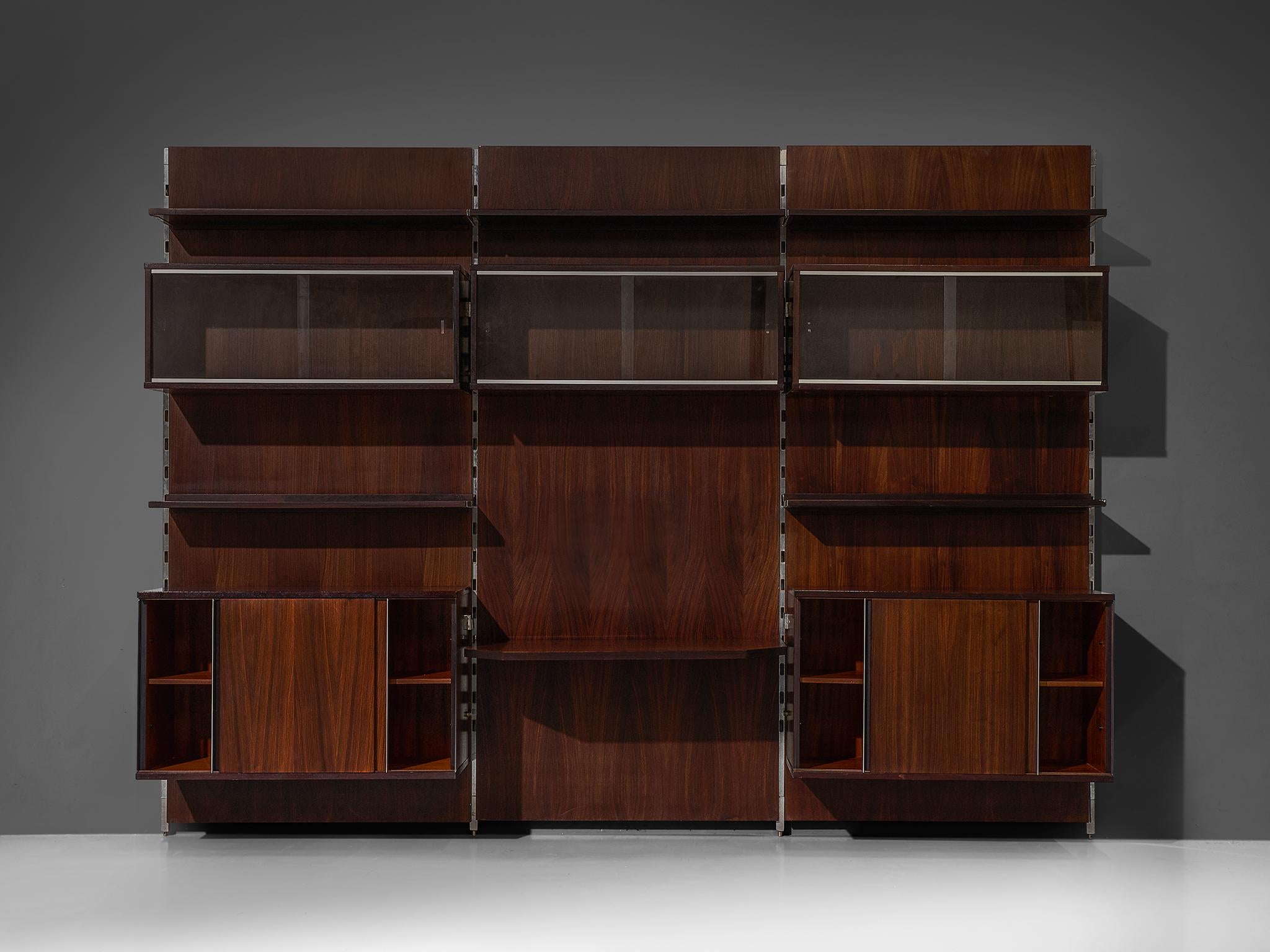 MIM Roma Wall Unit in Rosewood 1