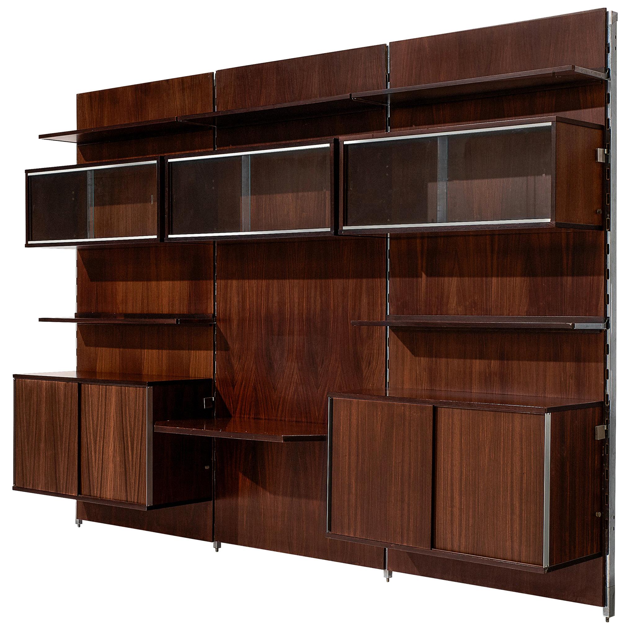 MIM Roma Wall Unit in Rosewood