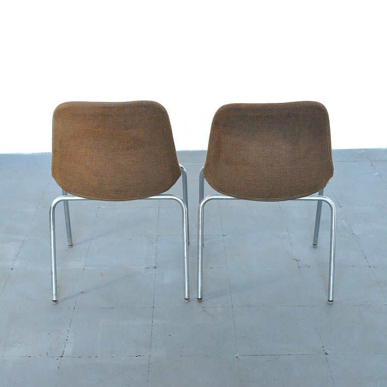 Stainless Steel MIM Rome Chairs from the 1960s For Sale