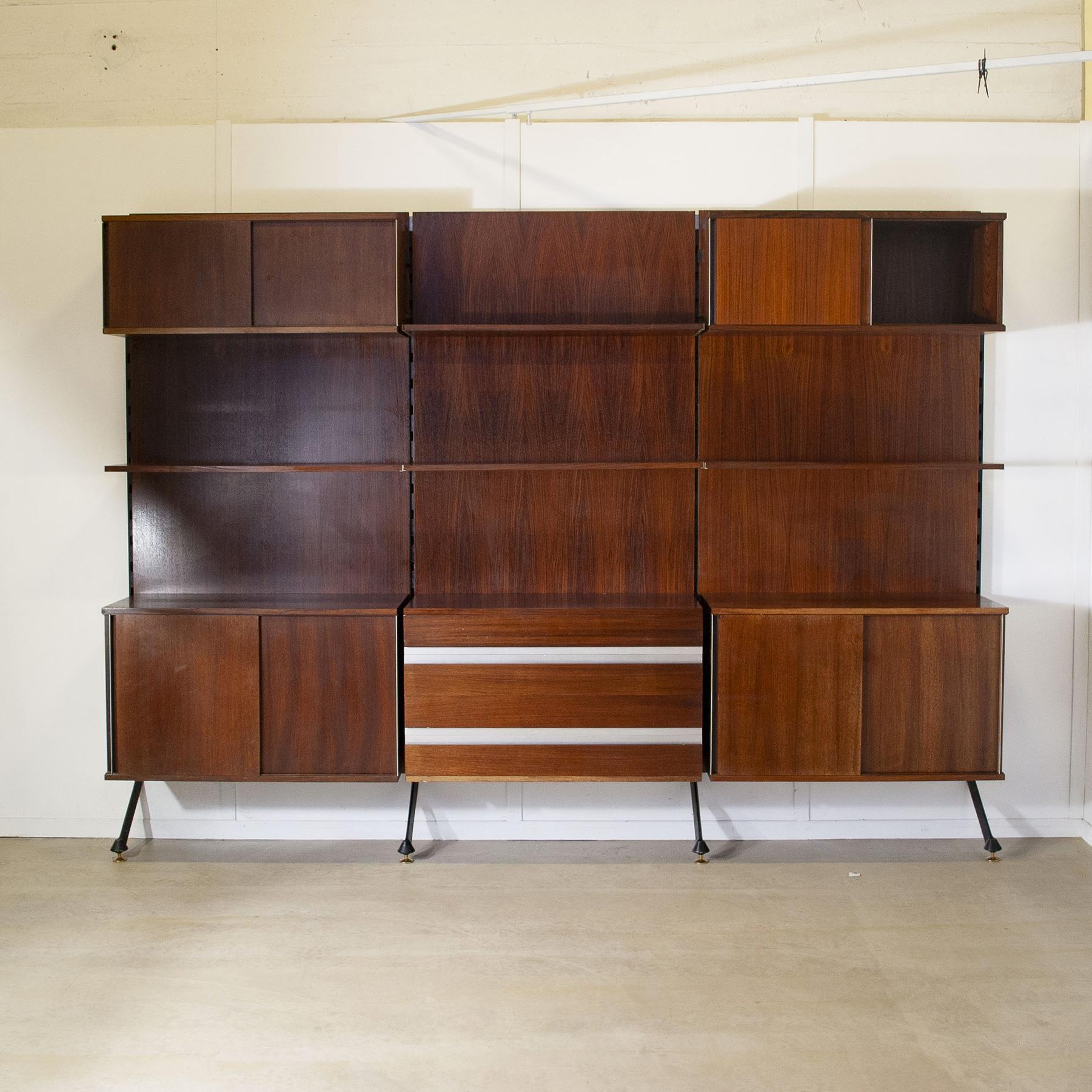 Mid-Century Modern MIM Romei bookcase by Ico Parisi  1960s For Sale