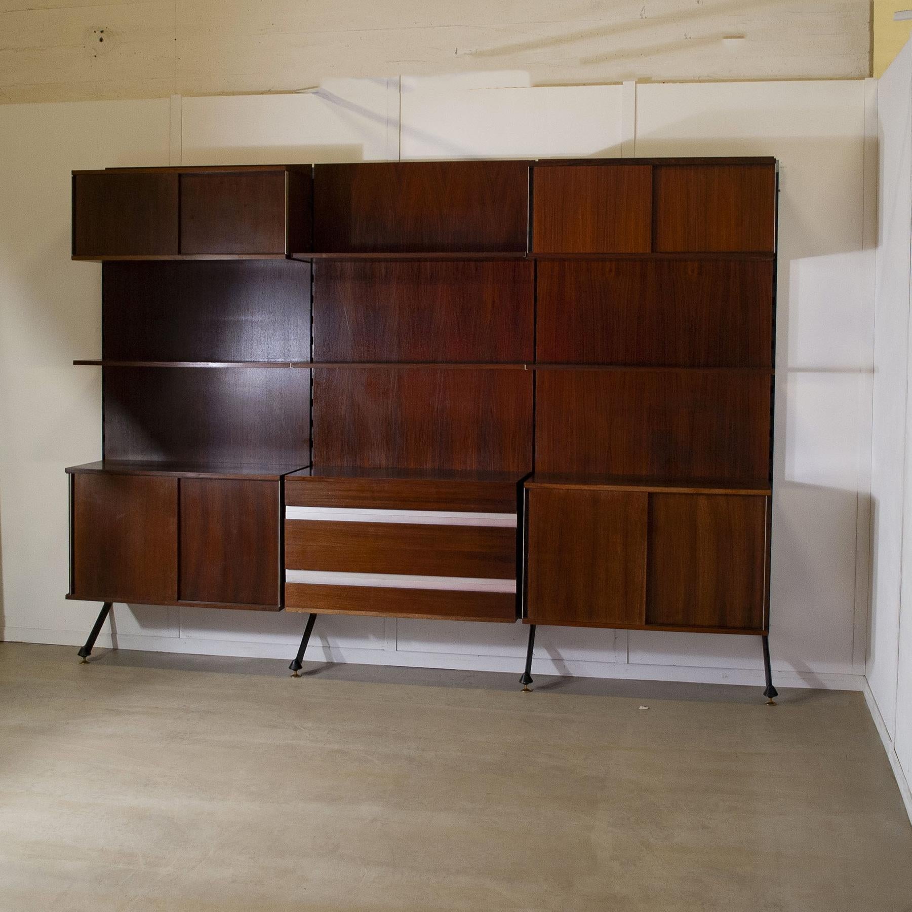Mid-20th Century MIM Romei bookcase by Ico Parisi  1960s For Sale