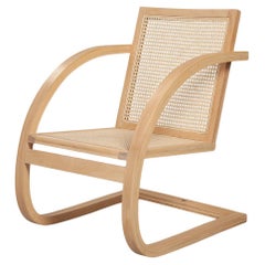Sillón Mima. Hecho a mano con madera maciza de marfil recuperada. Edición limitada