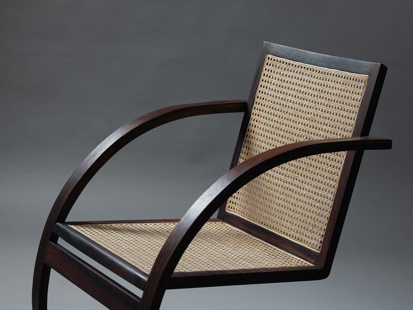 Mima Lounge Chair. Handcrafted from solid wood For Sale 1