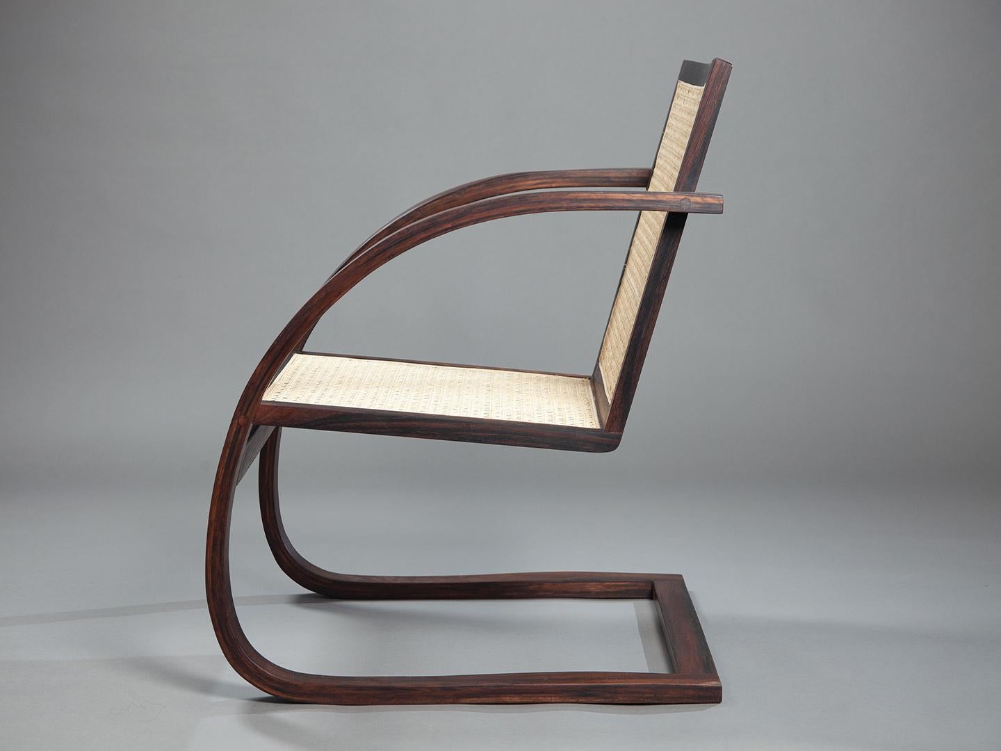 Mima Lounge Chair. Handcrafted from solid wood For Sale 3