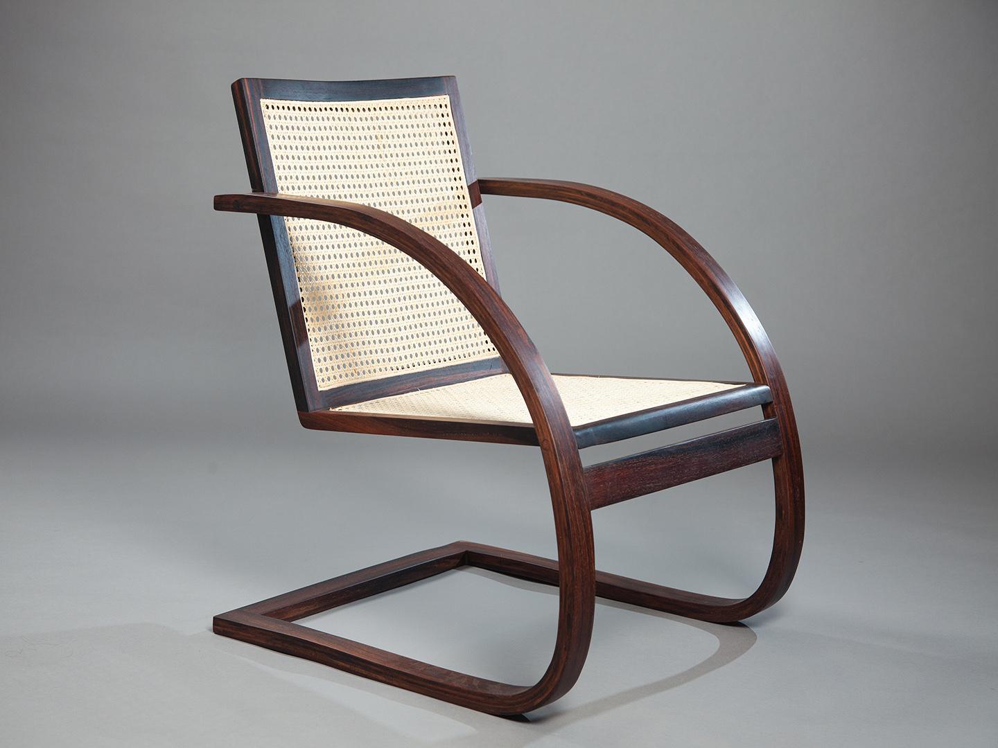 Mima Lounge Chair. Handcrafted from solid wood For Sale 3