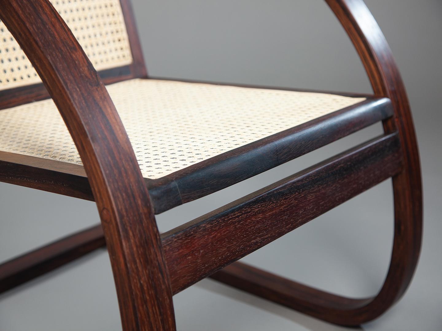 Mima Lounge Chair. Handcrafted from solid wood For Sale 4