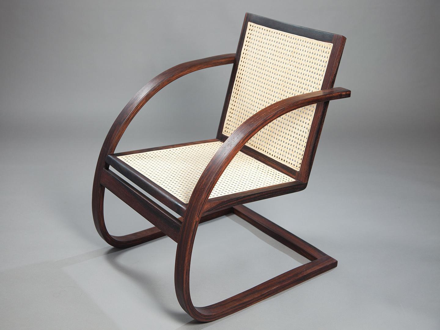 Mima Lounge Chair. Handcrafted from solid wood For Sale 6