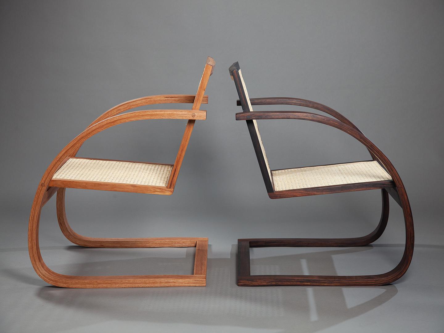 Mima Lounge Chair. Handcrafted from solid wood For Sale 8