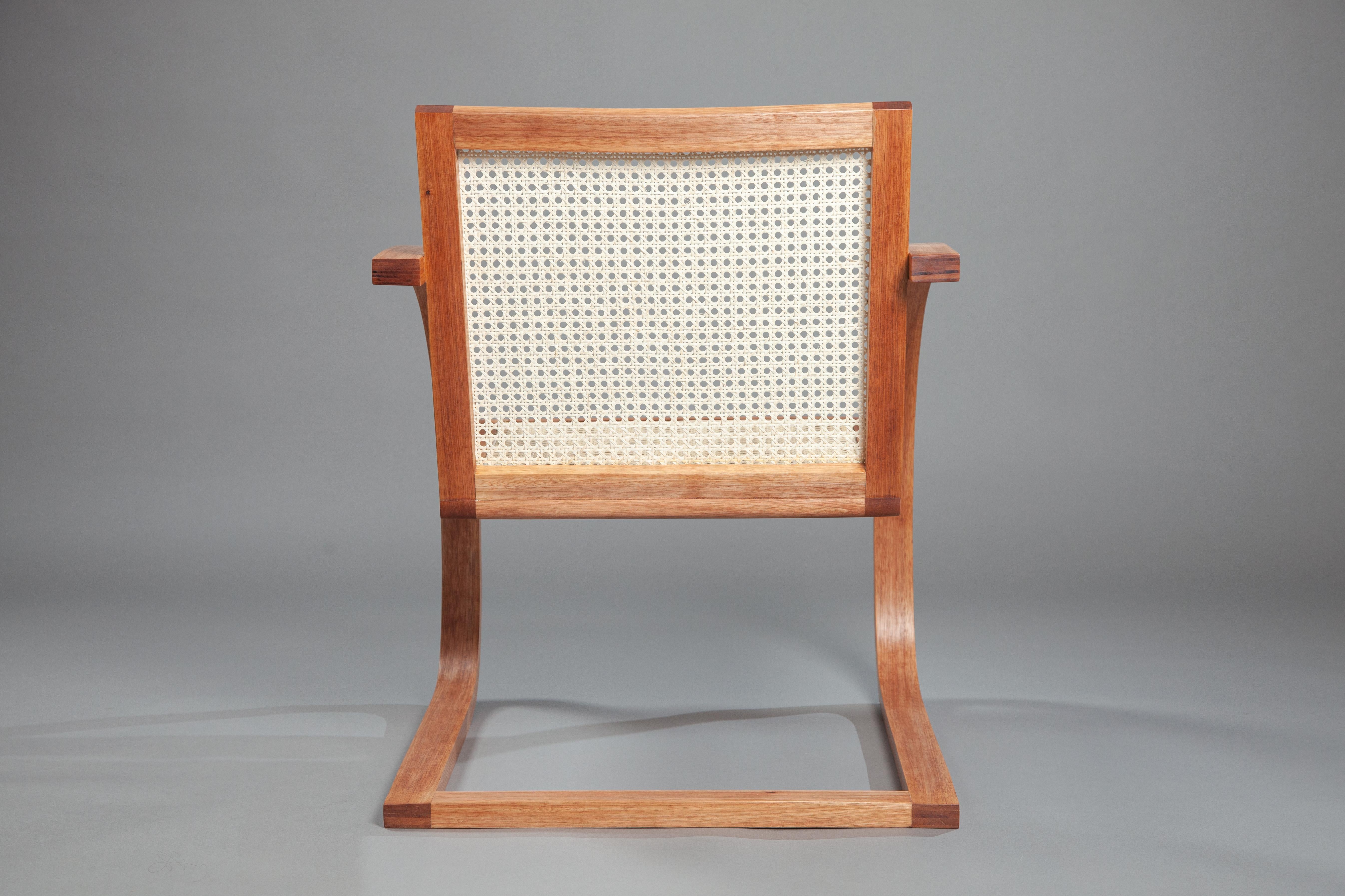 Joinery Mima Lounge Chair. Handcrafted from solid wood For Sale