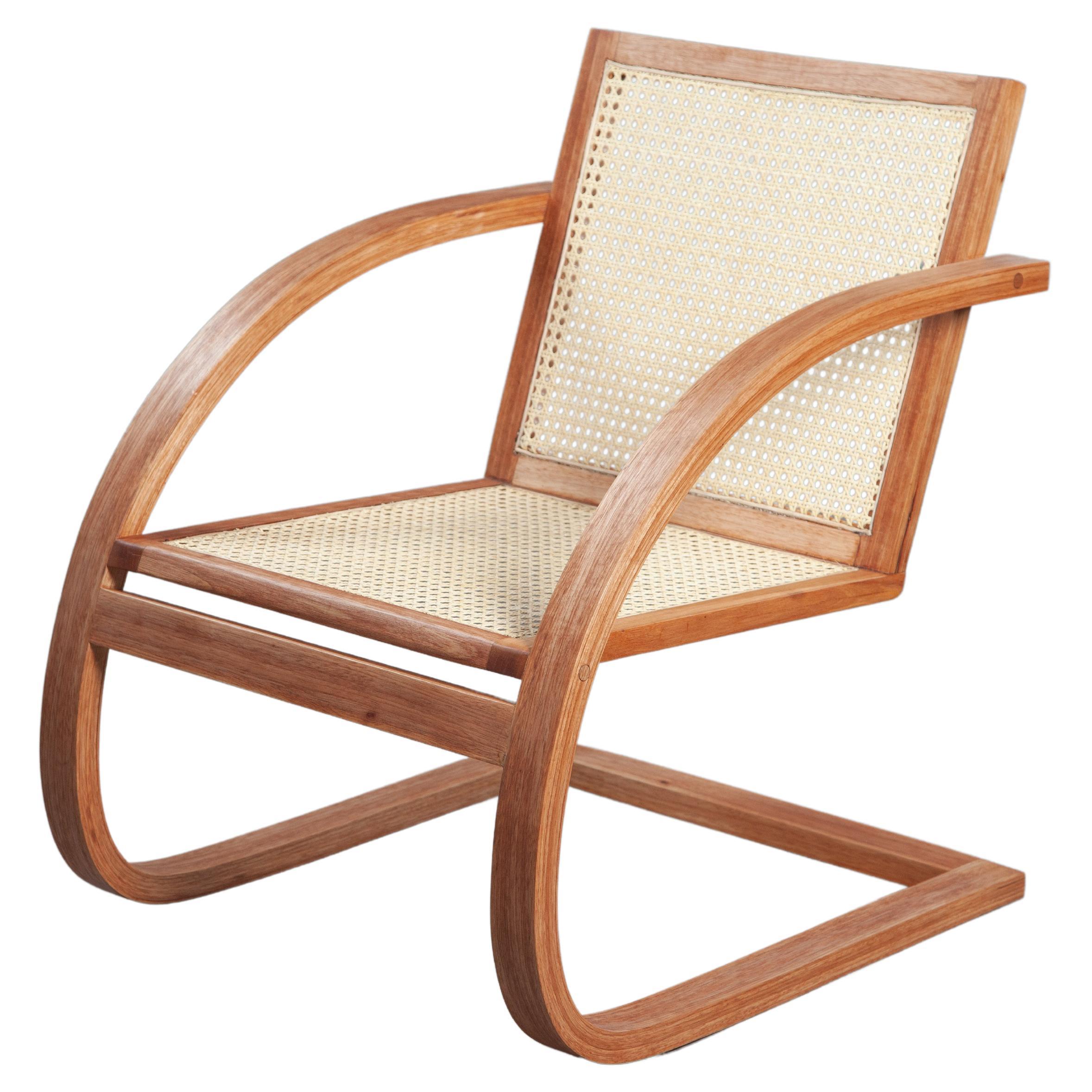 Mima Lounge Chair. Handcrafted from solid wood For Sale