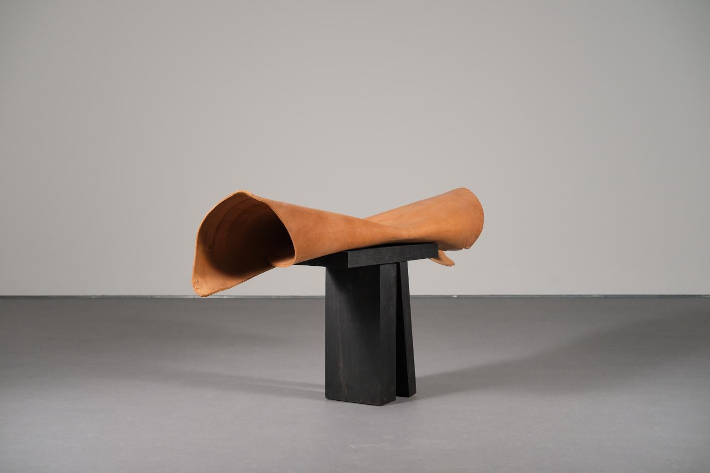Mimesis #1 by Jordi Ribaudí, Buffalo Leather Sculptural Furniture In Excellent Condition For Sale In Barcelona, ES