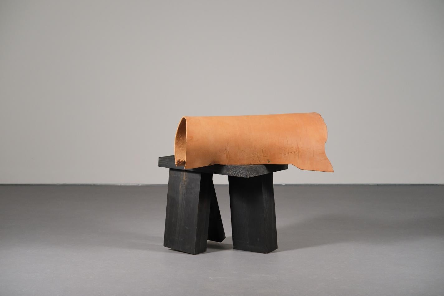 Mímesis #2 by Jordi Ribaudí, Buffalo Leather Sculptural Furniture In Excellent Condition For Sale In Barcelona, ES