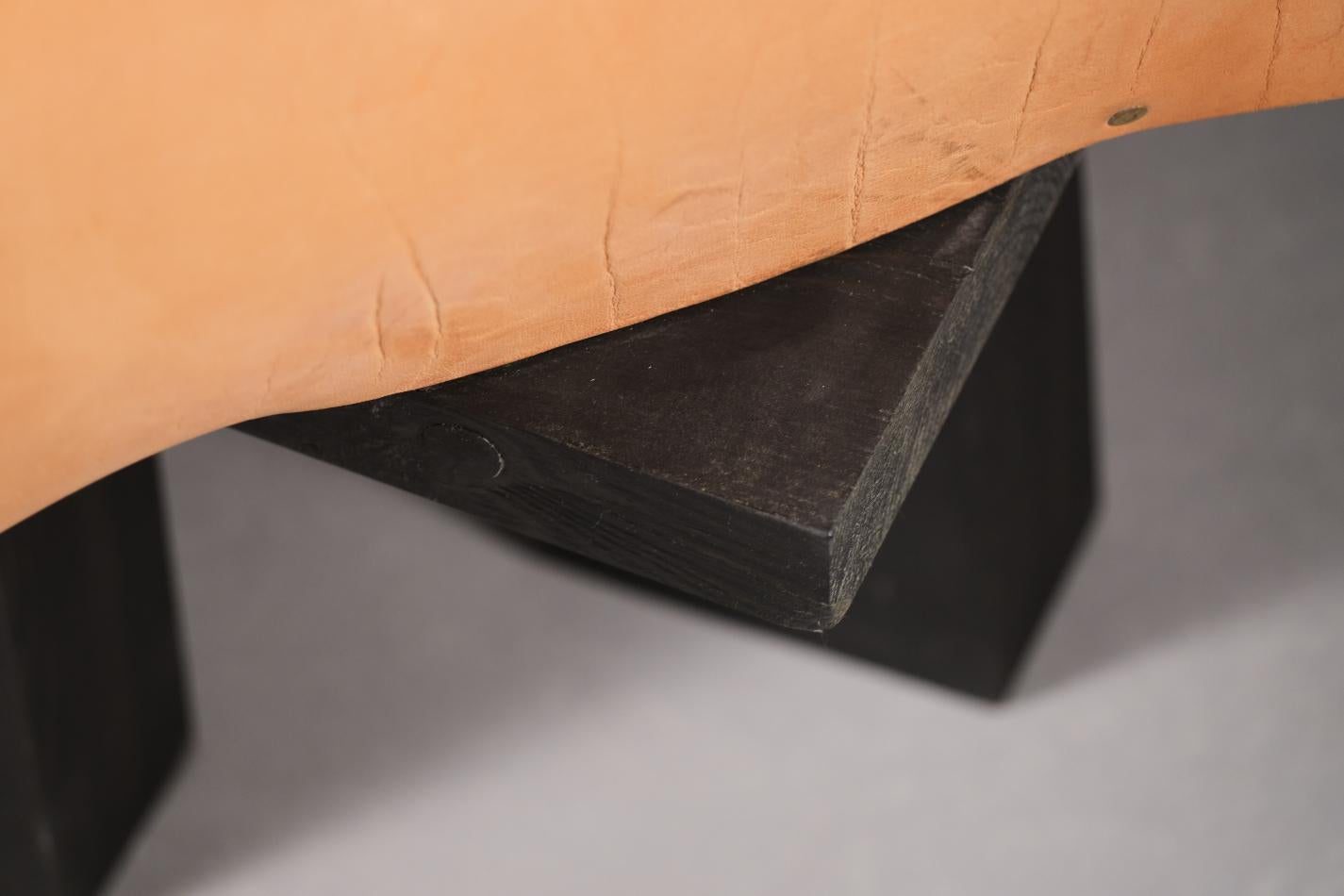 Mímesis #2 by Jordi Ribaudí, Buffalo Leather Sculptural Furniture For Sale 1