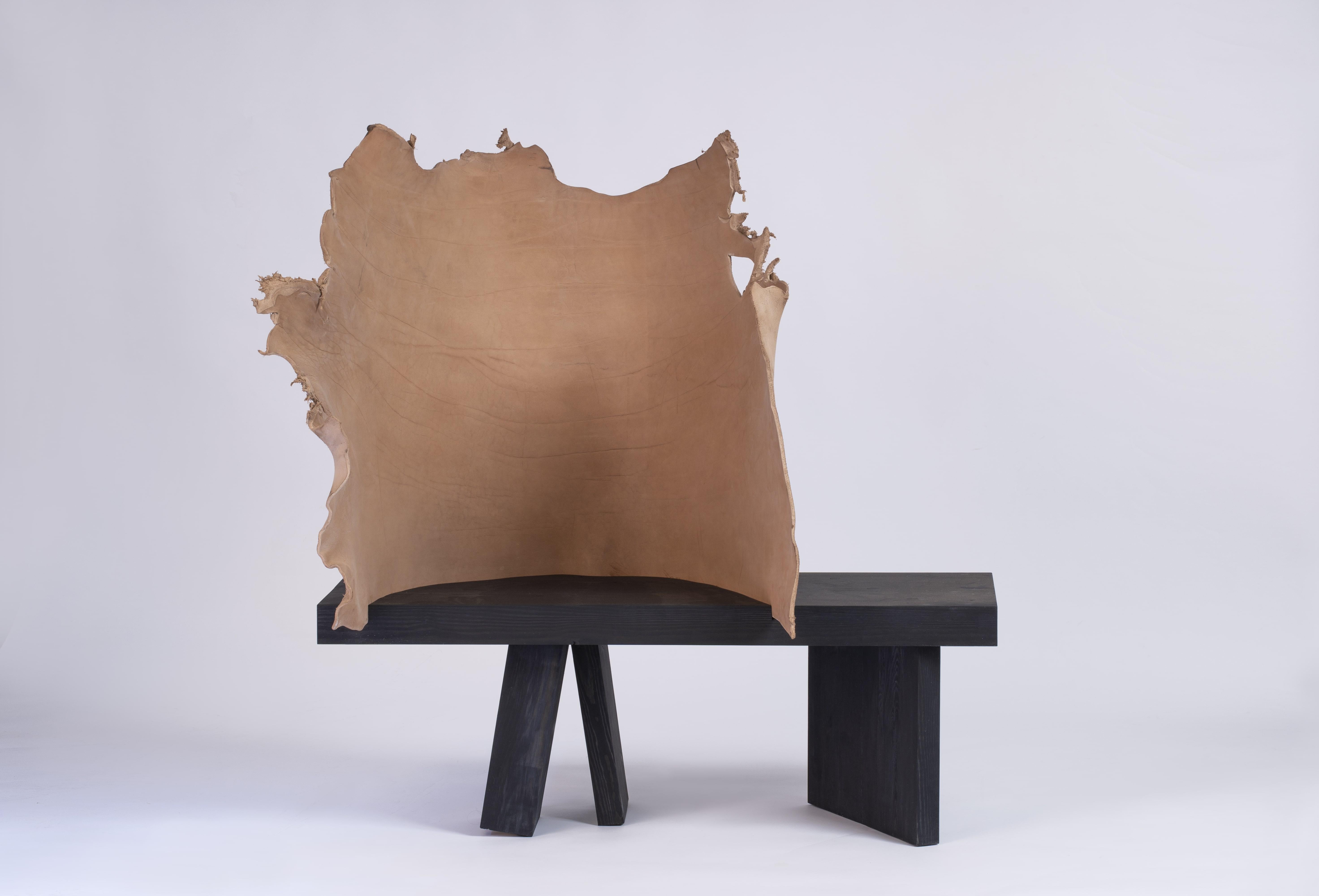 Mímesis #3 by Jordi Ribaudí, Buffalo Leather Sculptural Furniture In Excellent Condition For Sale In Barcelona, ES