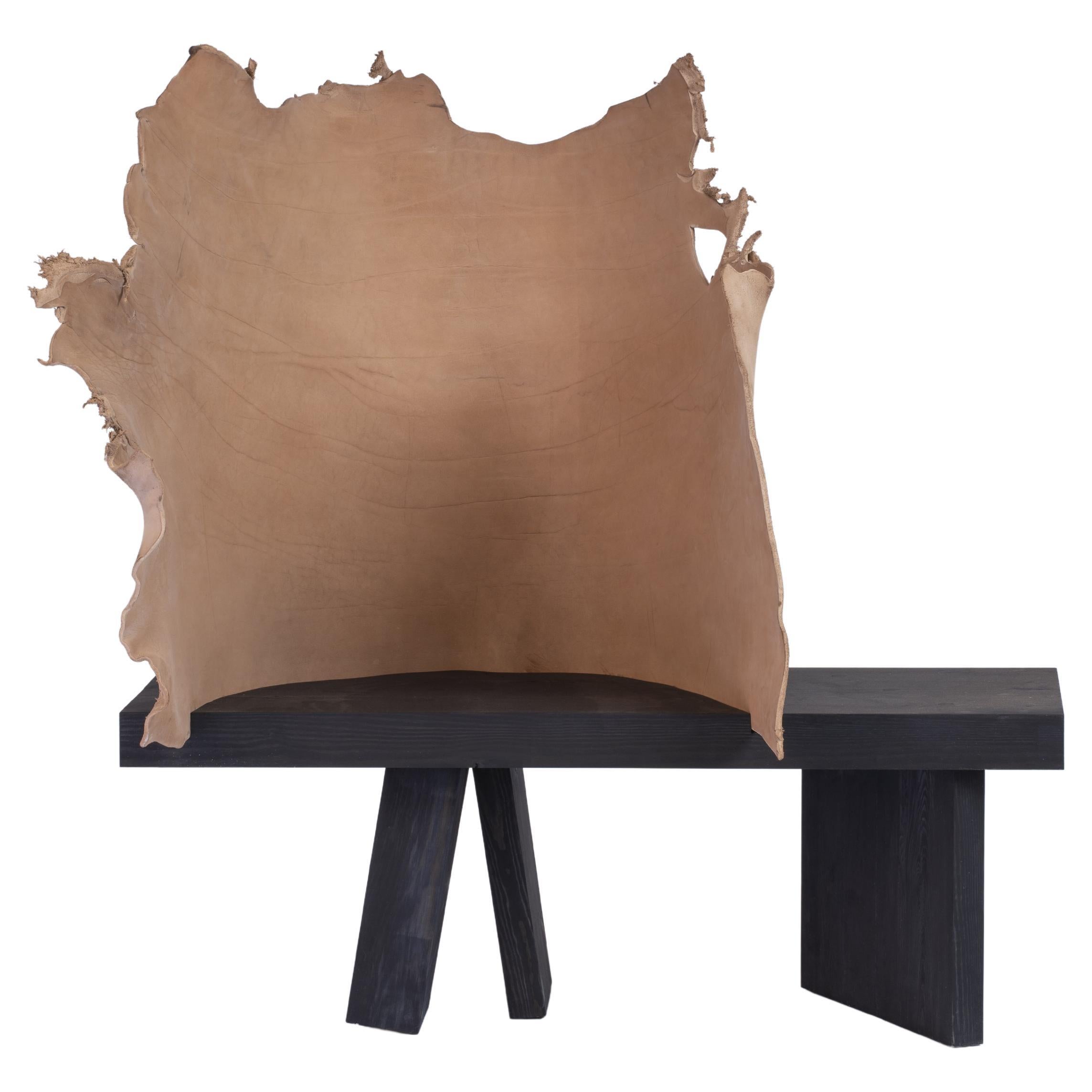 Mímesis #3 by Jordi Ribaudí, Buffalo Leather Sculptural Furniture For Sale