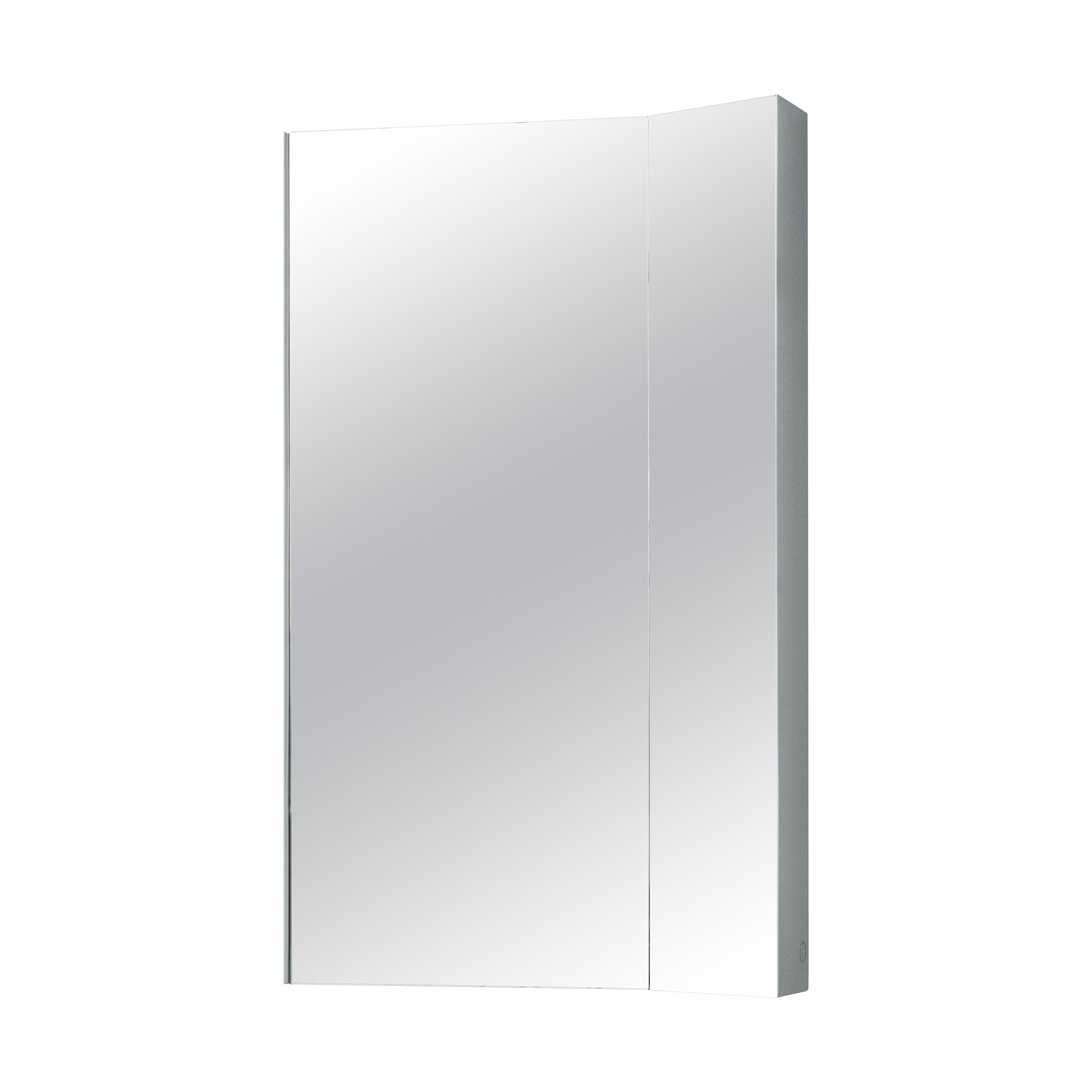 En vente : Multi (Ash Grey) Miroir de sol ou mural planaire Mimesis en acier revêtu de poudre
