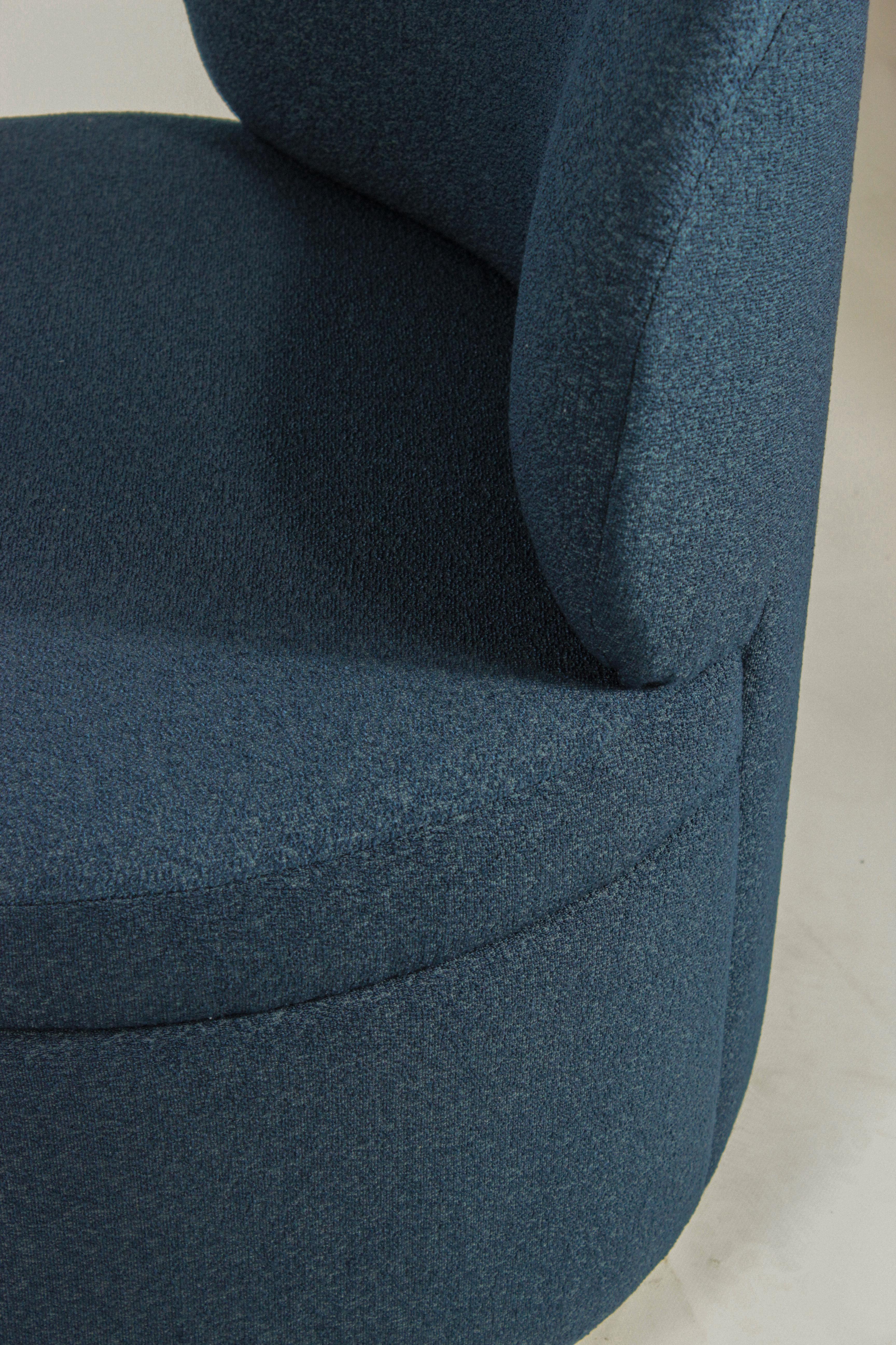 Pelle Poltrona Mimi Blu Scuro di Mambo unlimited ideas in vendita