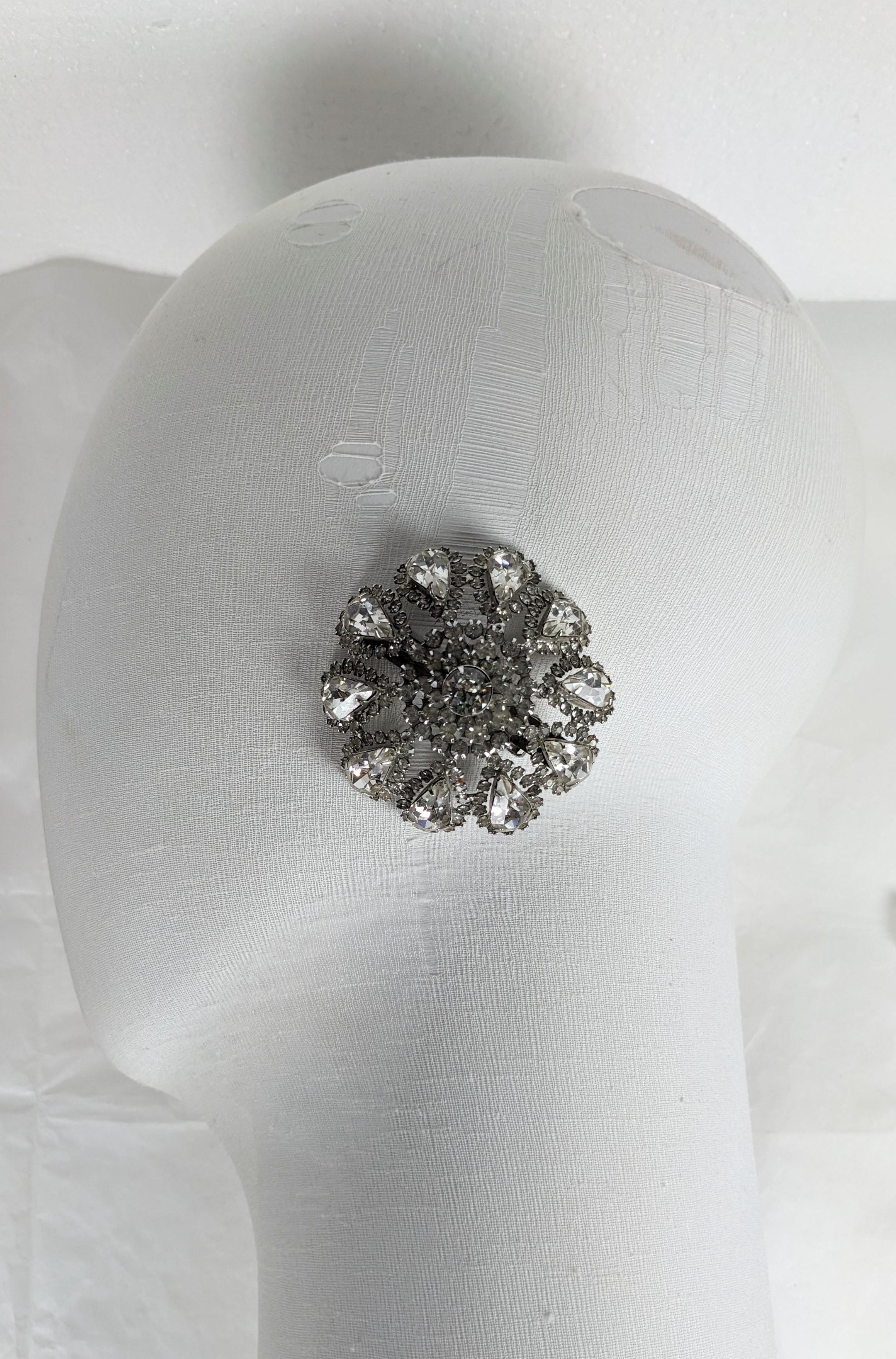 Mimi de Nardo - Grandes boucles d'oreilles en cristal en vente 1