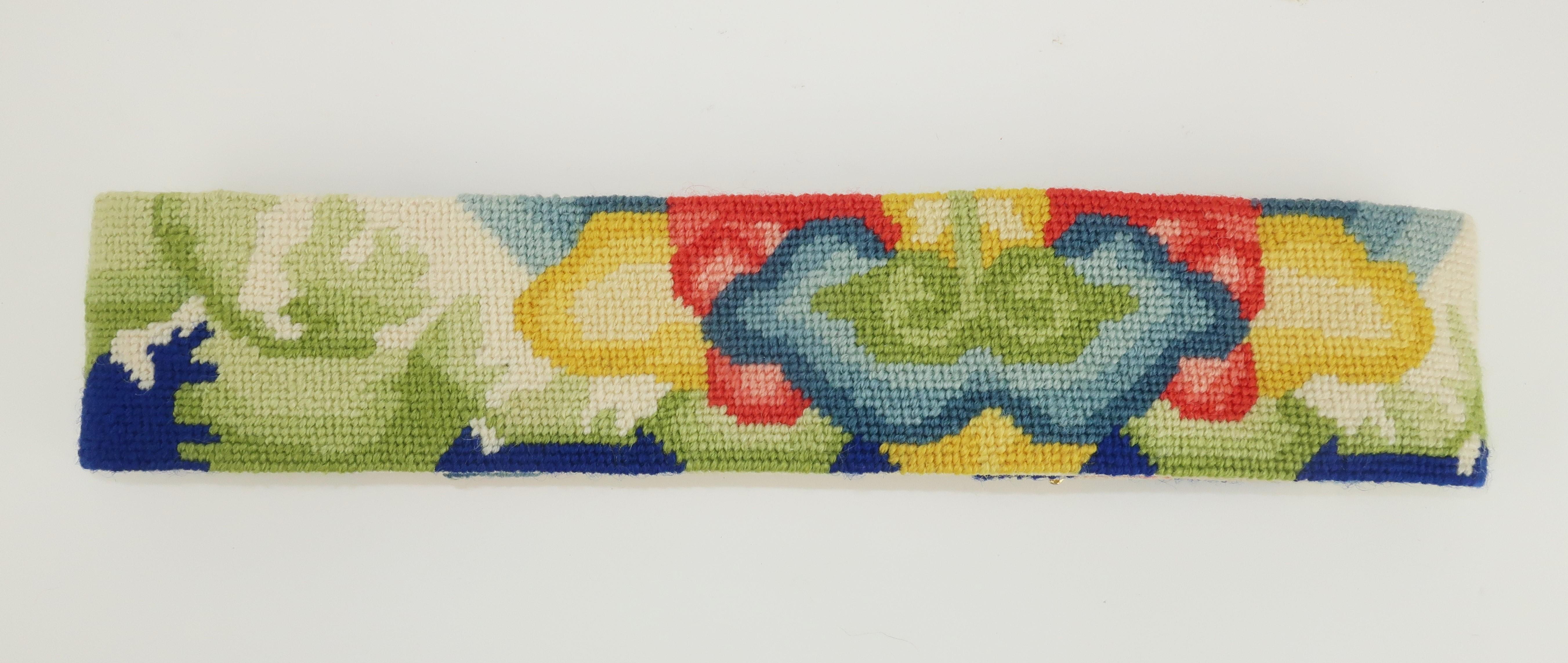 Mimi di N Large Frog Buckle With Needlepoint Belt, 1972 5