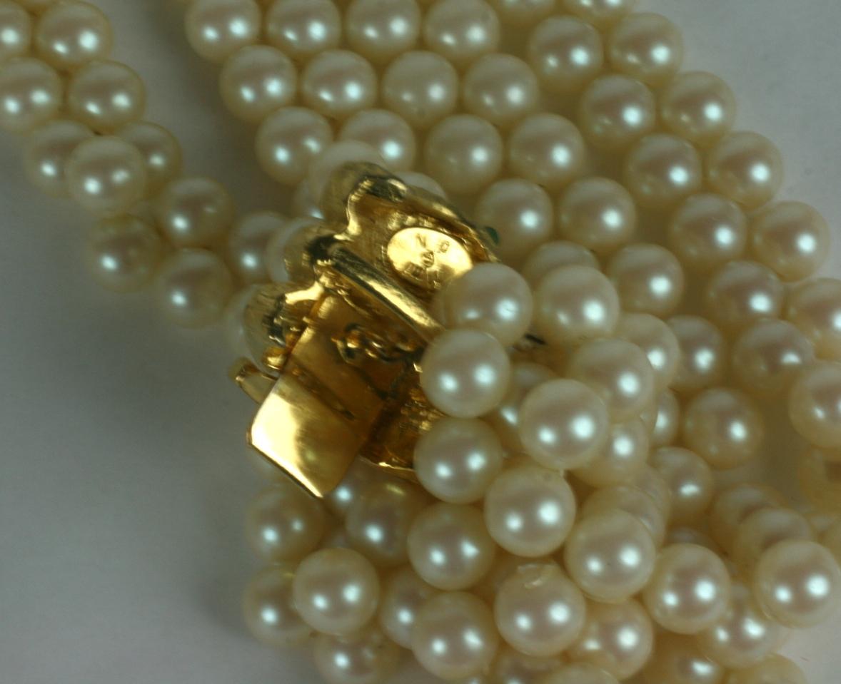 Women's Mimi di Nardo Snake Clasp Pearls For Sale