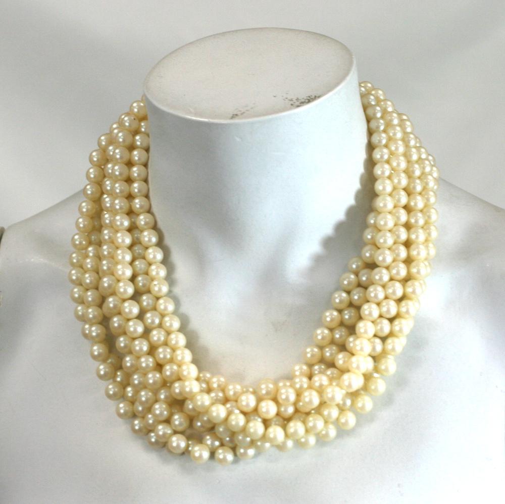 Mimi di Nardo Snake Clasp Pearls For Sale 3