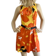 Mimi Di Vintage Signed 1974 Gold Fab Kissing Snails Belt