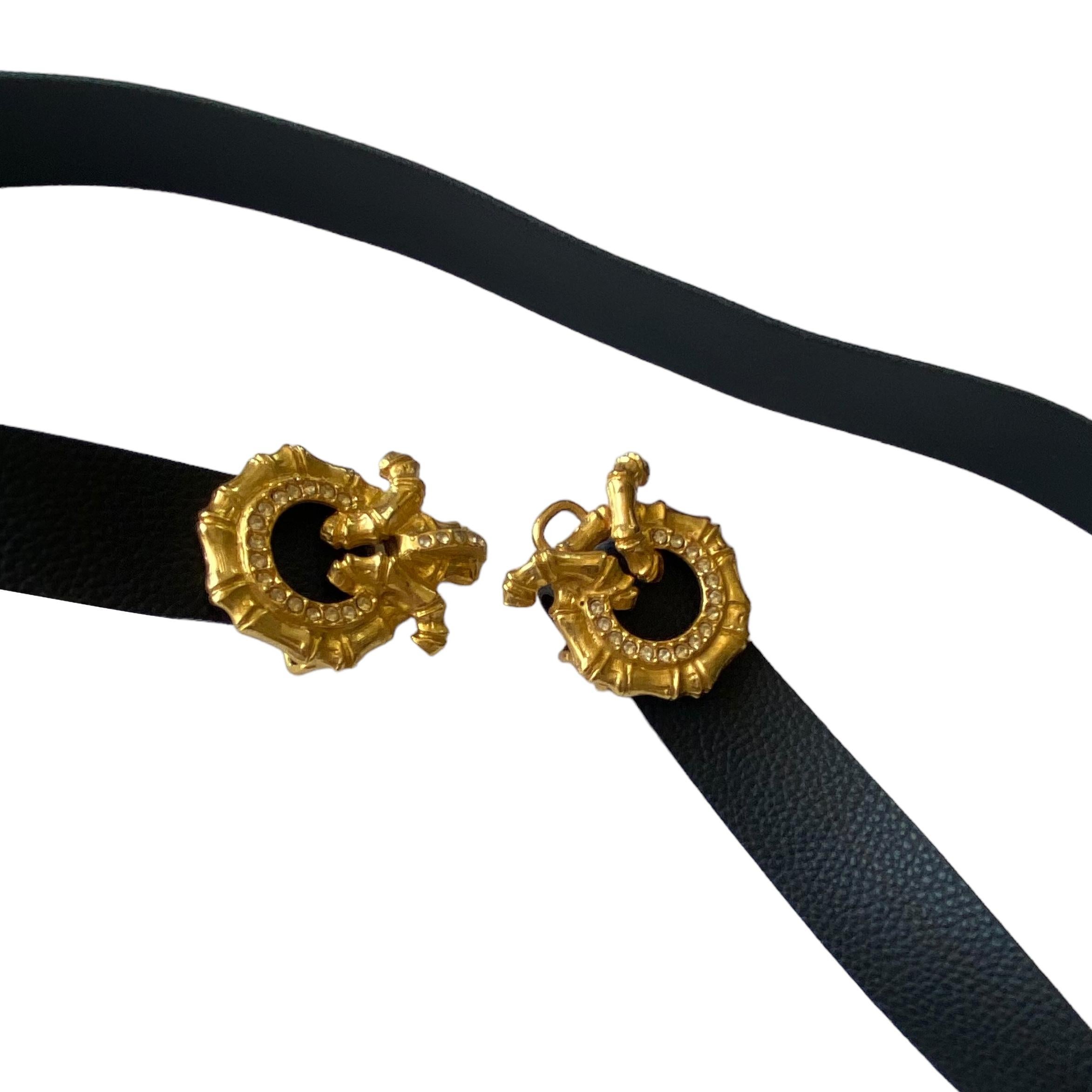 Mimi Di Vintage Signed 1974 Gold Fab Kissing Snails Belt In Excellent Condition For Sale In Boston, MA