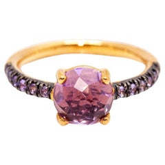 MIMI Gold, Sapphires and Amethyst ring.