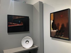 On The Town: San Francisco  / restaurant scene oil on canvas