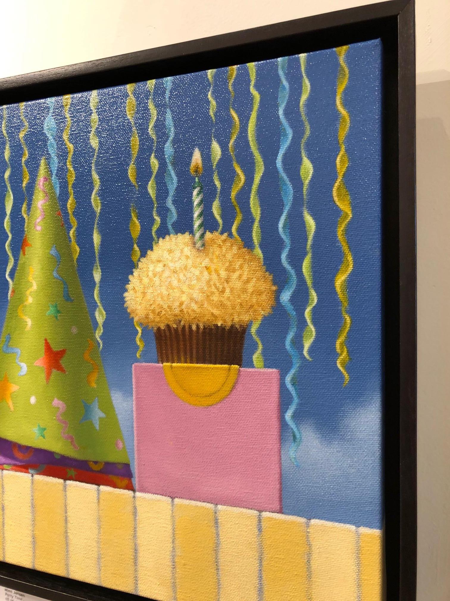 L'heure de la fête - Réalisme américain Painting par Mimi Jensen