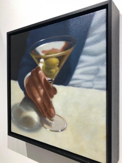 The Cocktail Hour / oil on canvas - martini + olives
